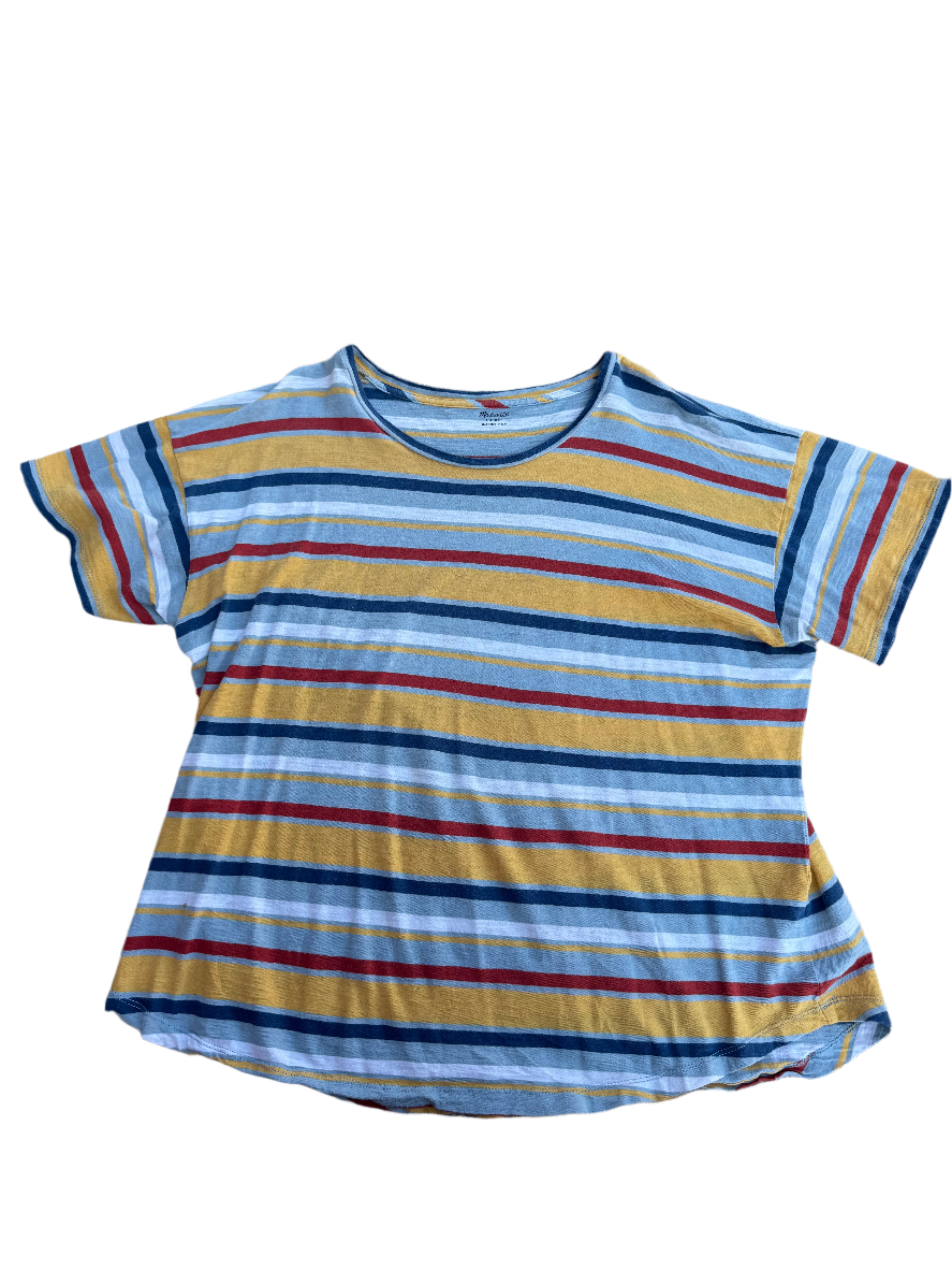 Multi Madewell Striped short sleeve, XL