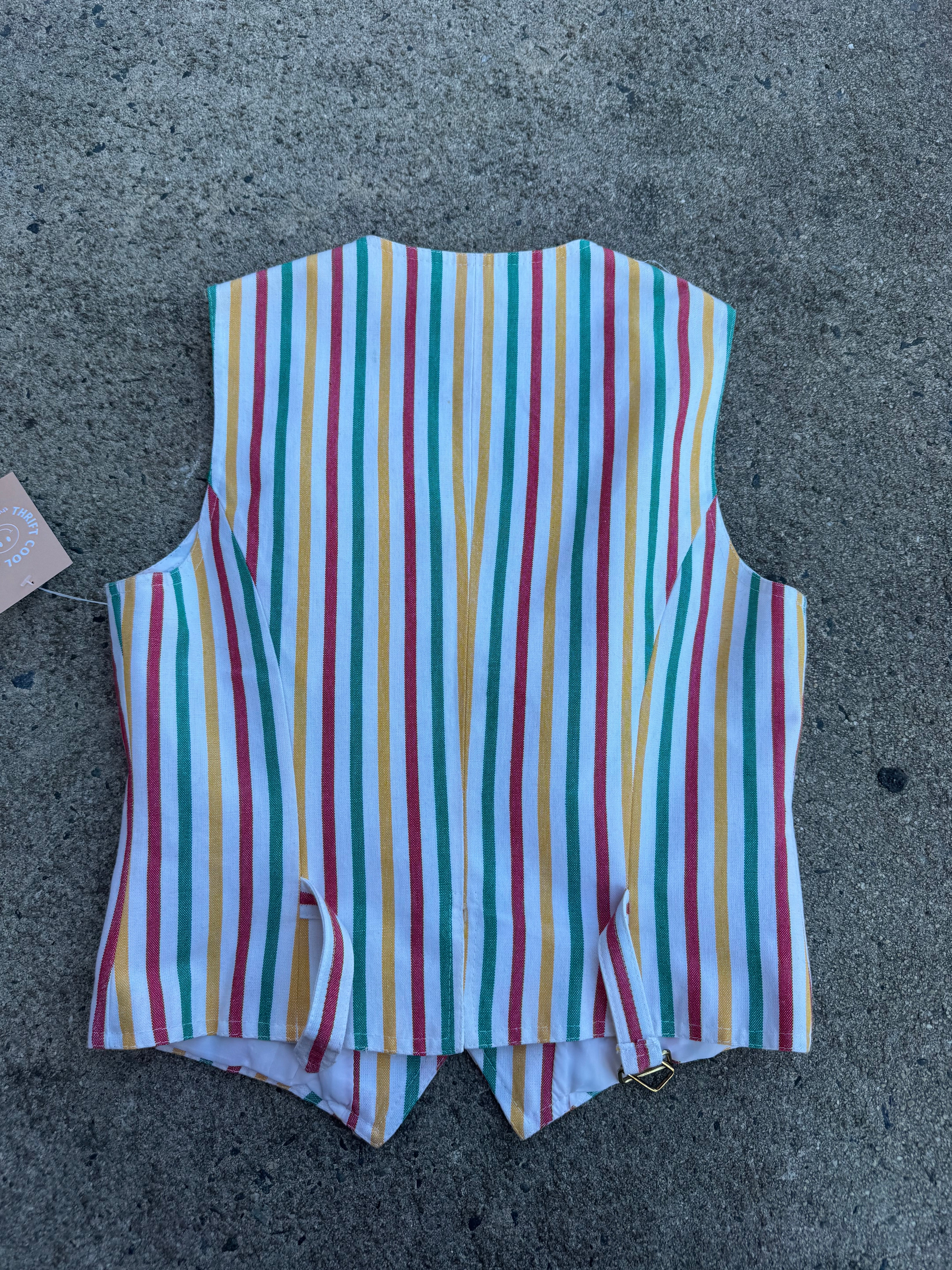White red green the villagers striped vest, 10