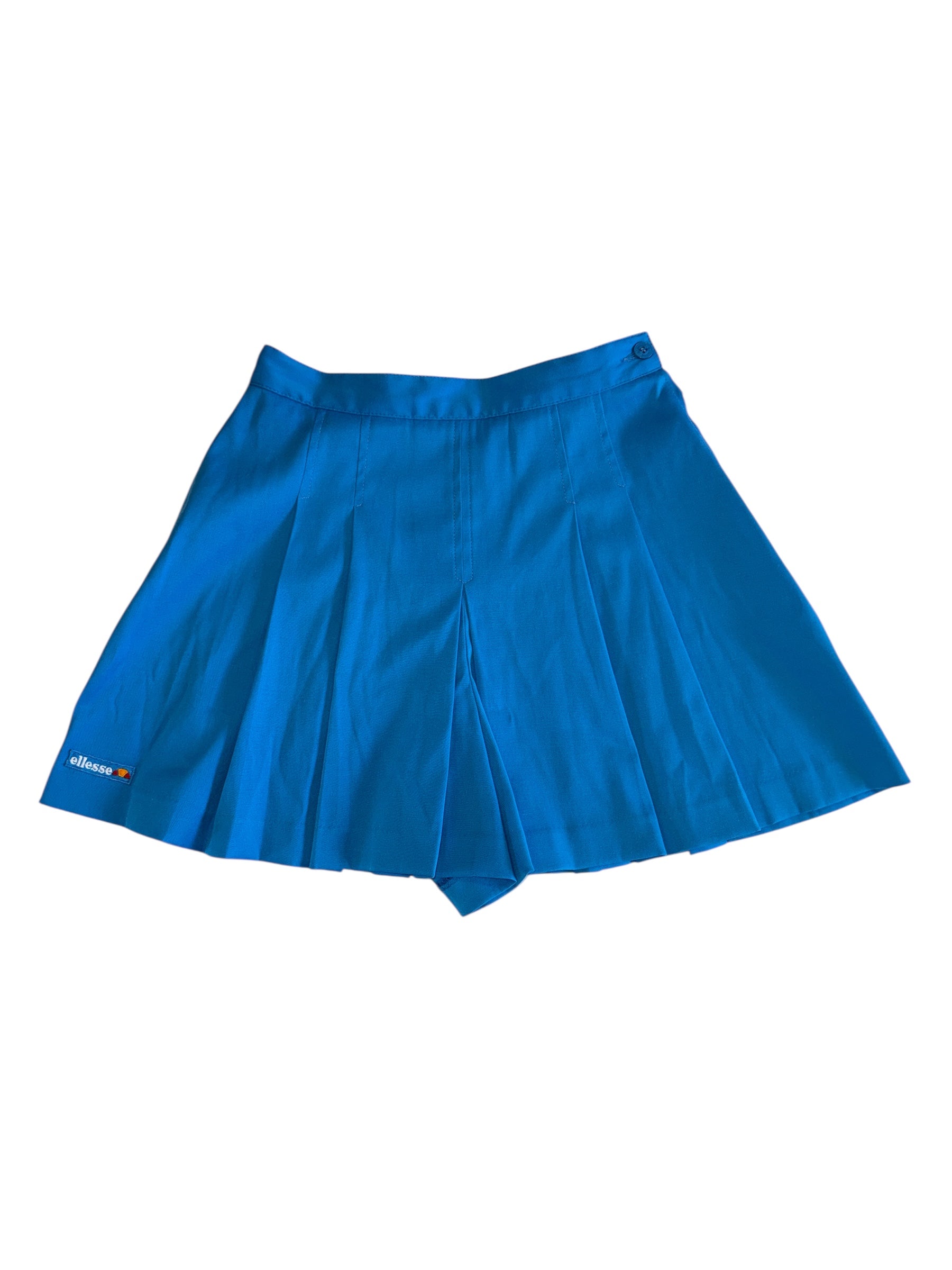 blue ellesse vtg mini pleated skort