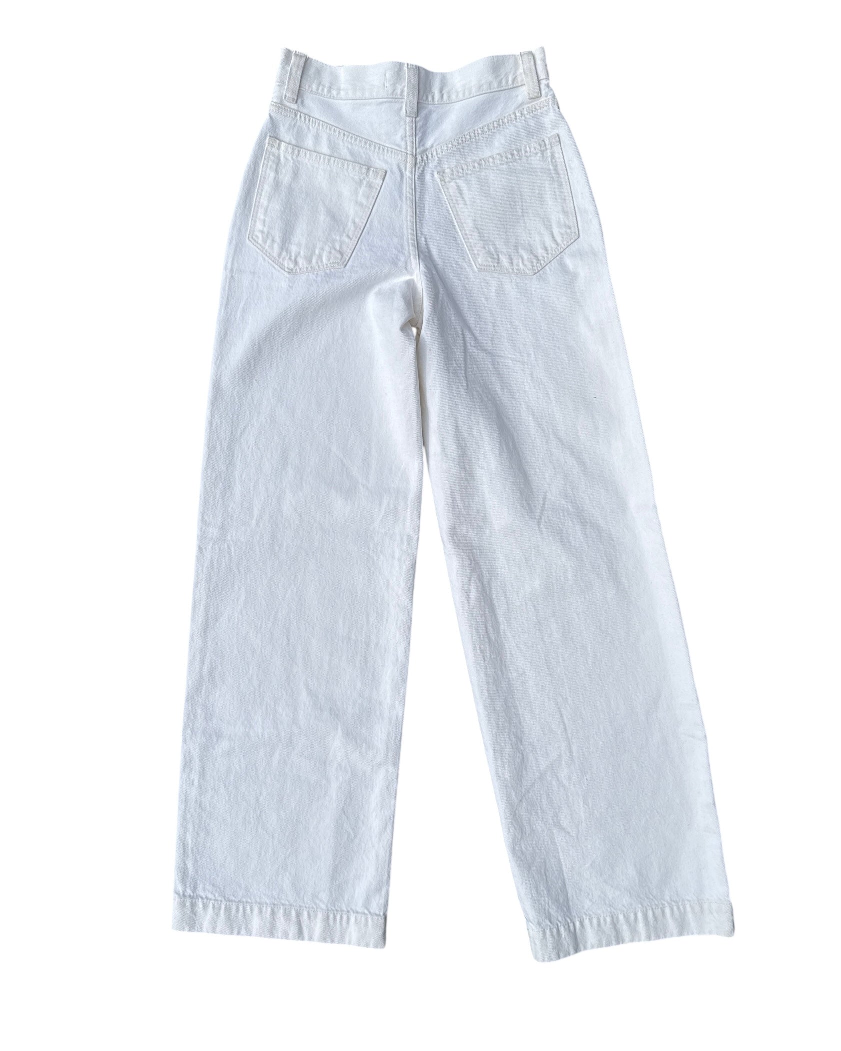 White Madewell Super wide legged jeans, W 24