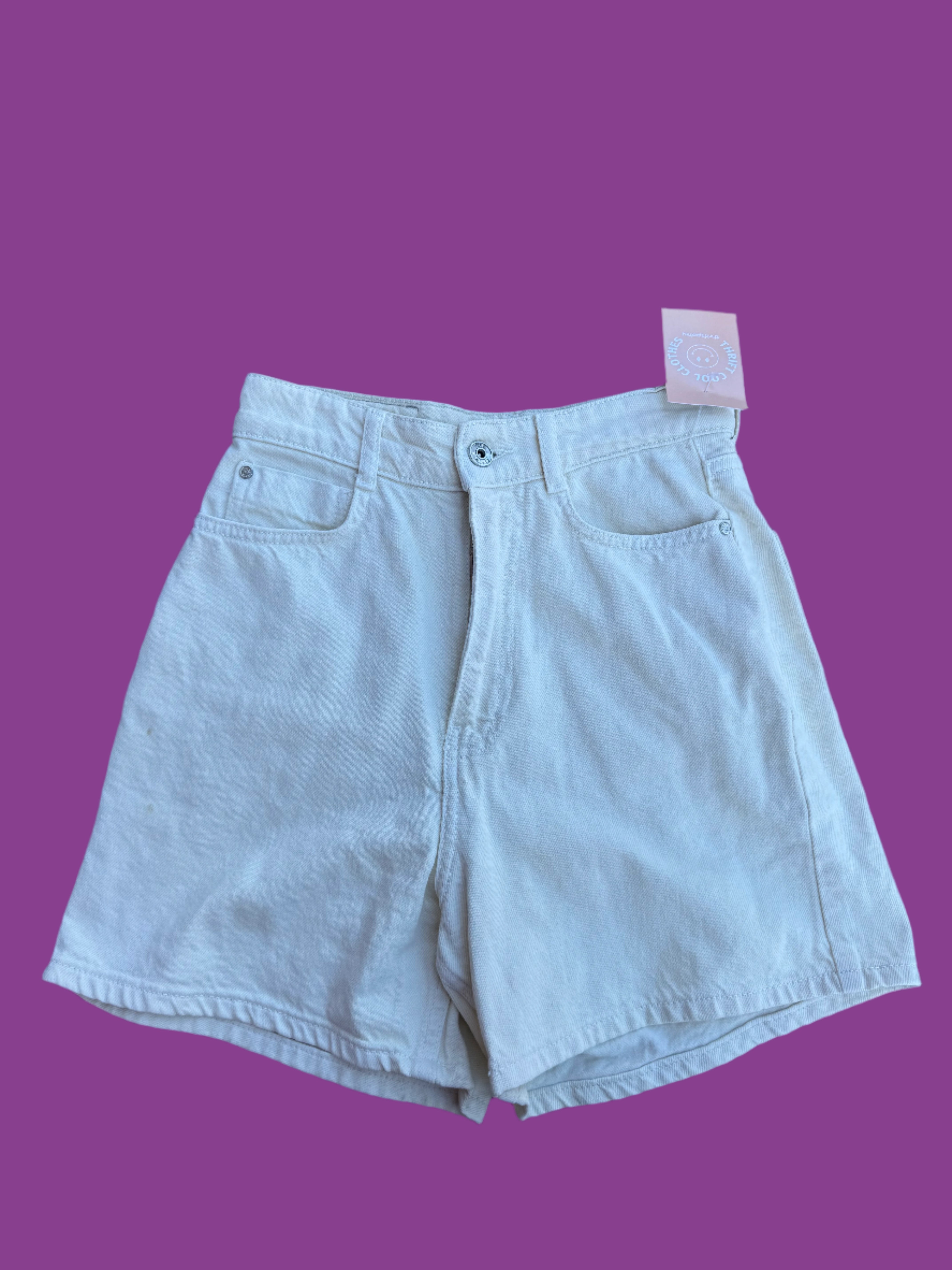 off white zara Womens shorts, 2
