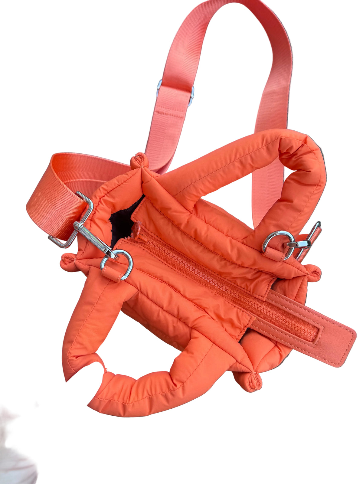 Orange Thirty years Mini puff purse