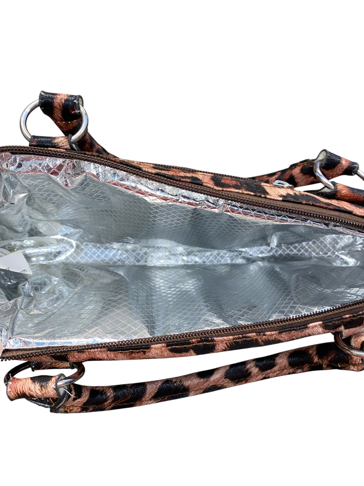 brown primeware cheetah lunchbox