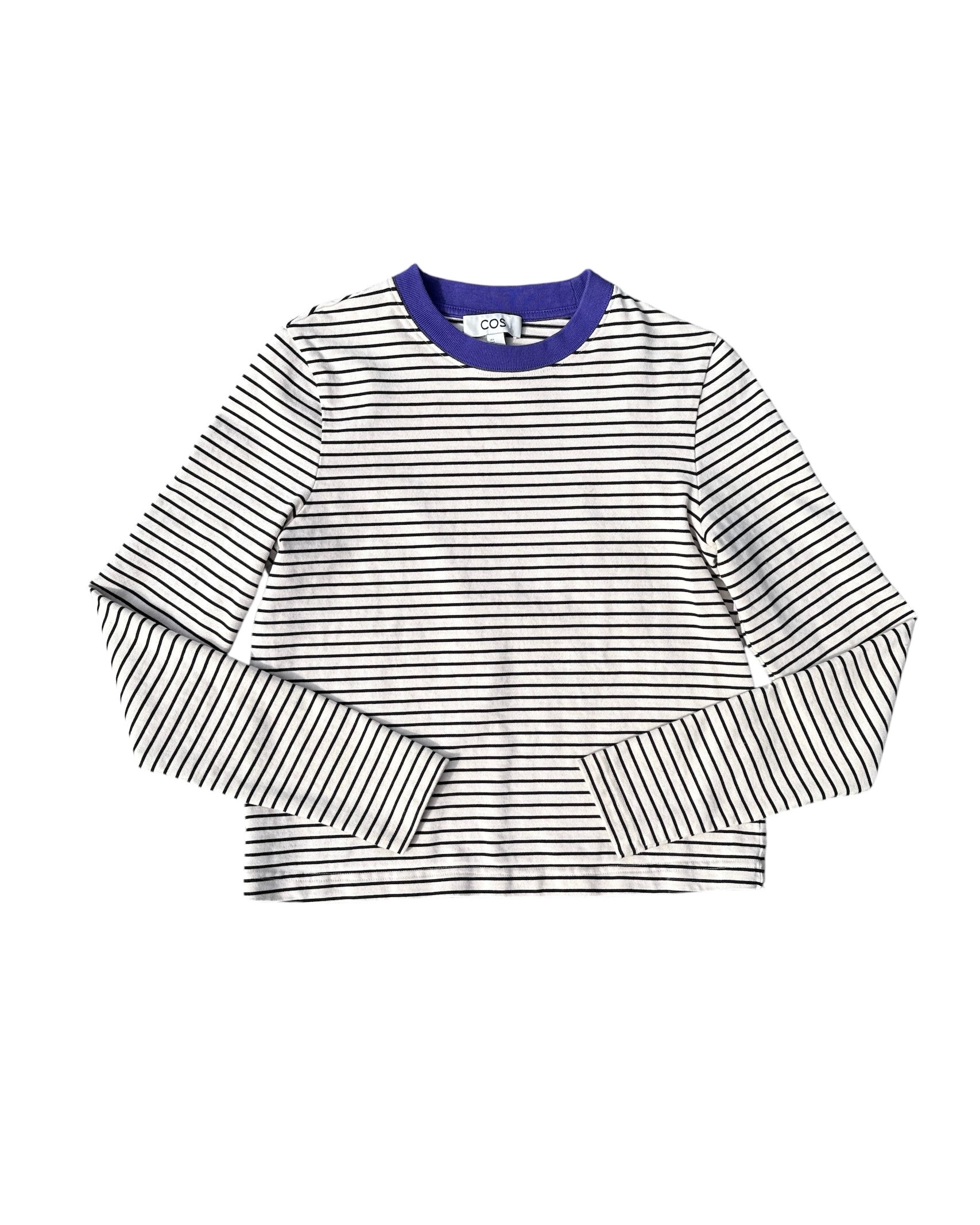 white black Cos striped ls, S