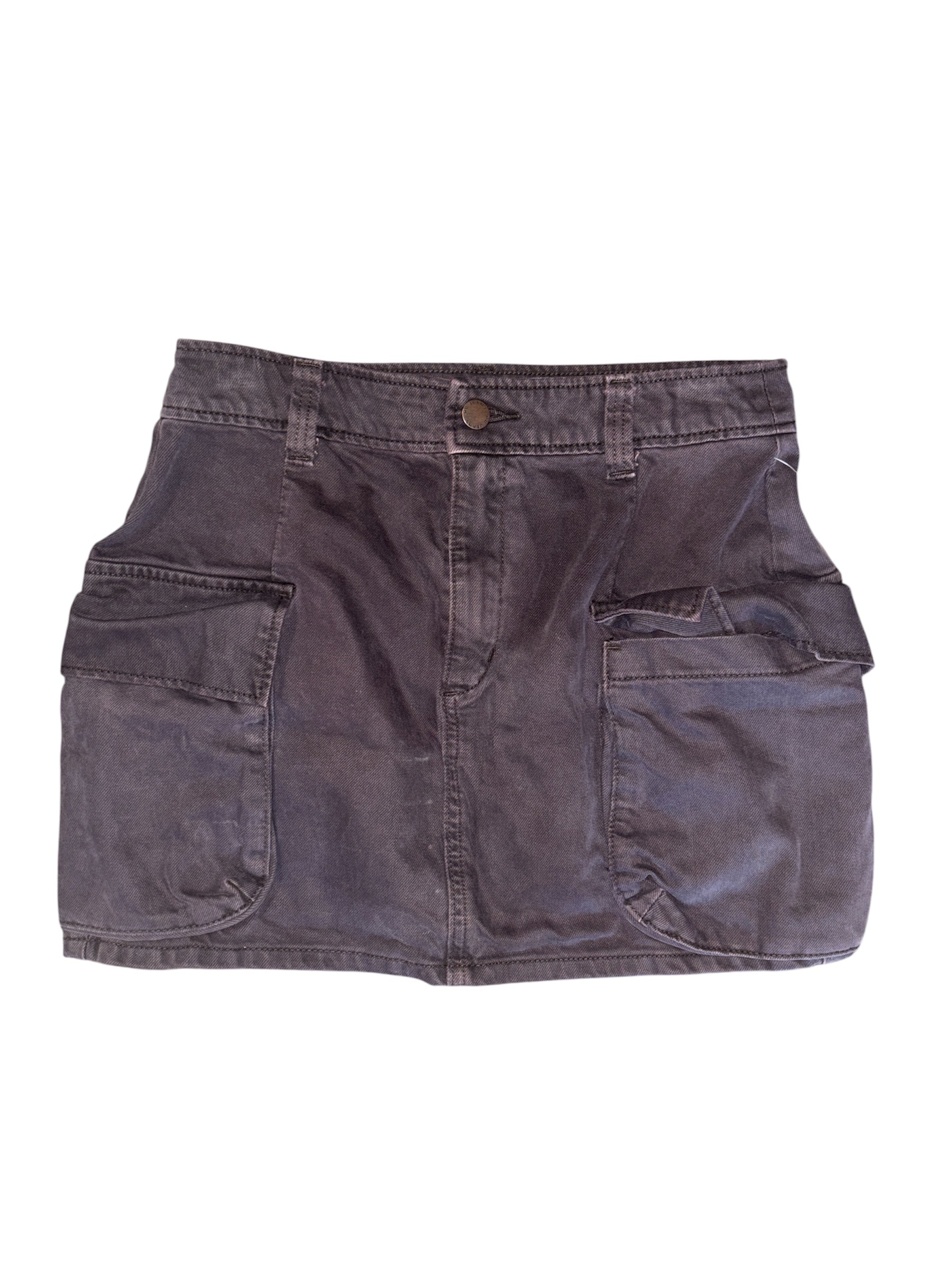tan khaki gu cargo skirt, l