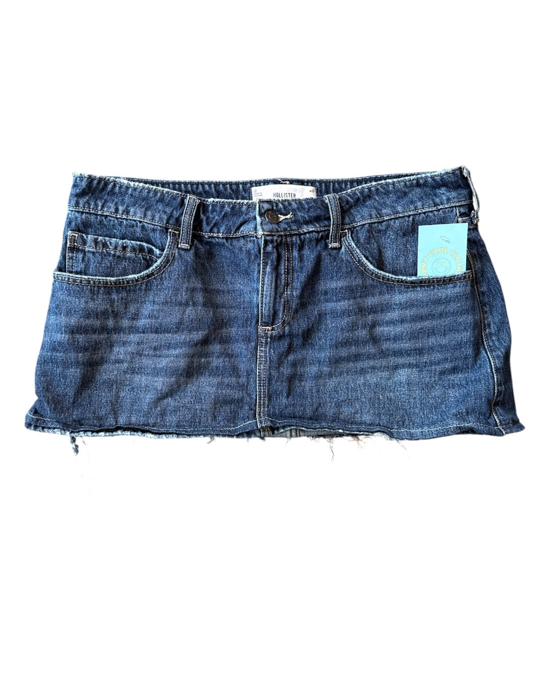 blue Hollister Dark denim mini skort, 12