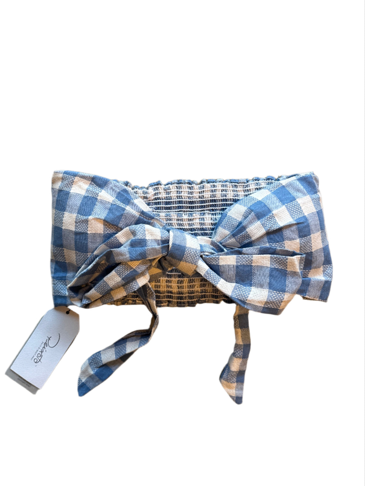 Blue Peixoto Gingham nwt tube top, M
