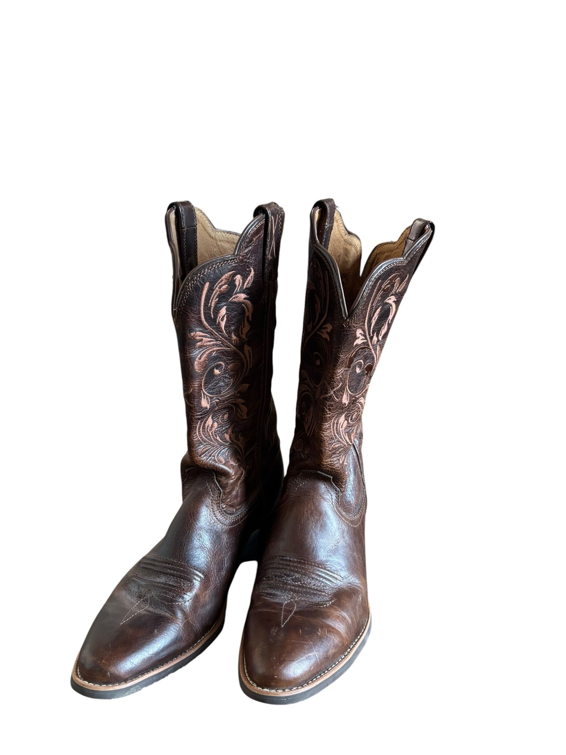 brown twisted boots cowgirl boots, 10
