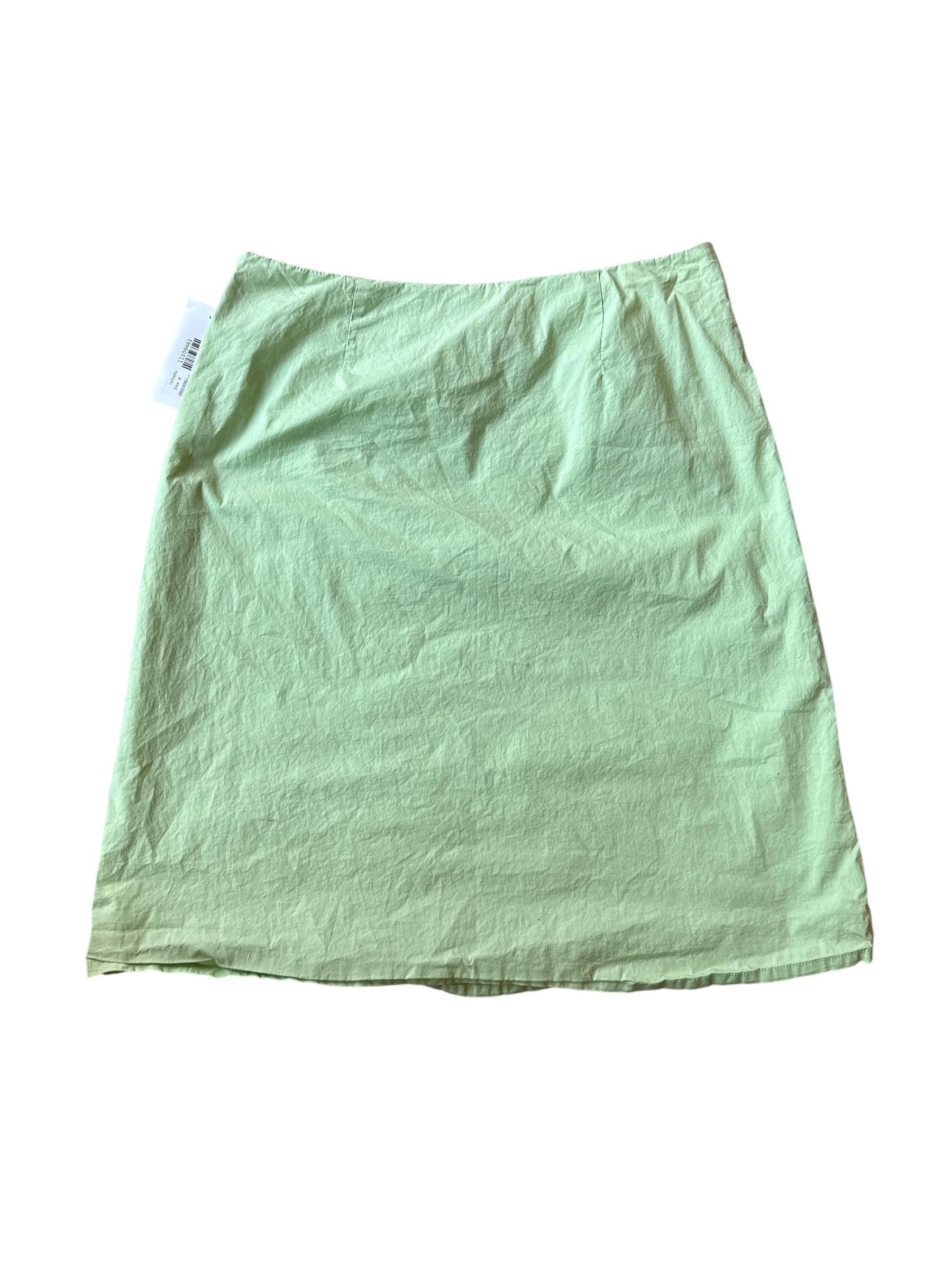 Neon green rafaella Embroidered beaded flower midi skirt, 8