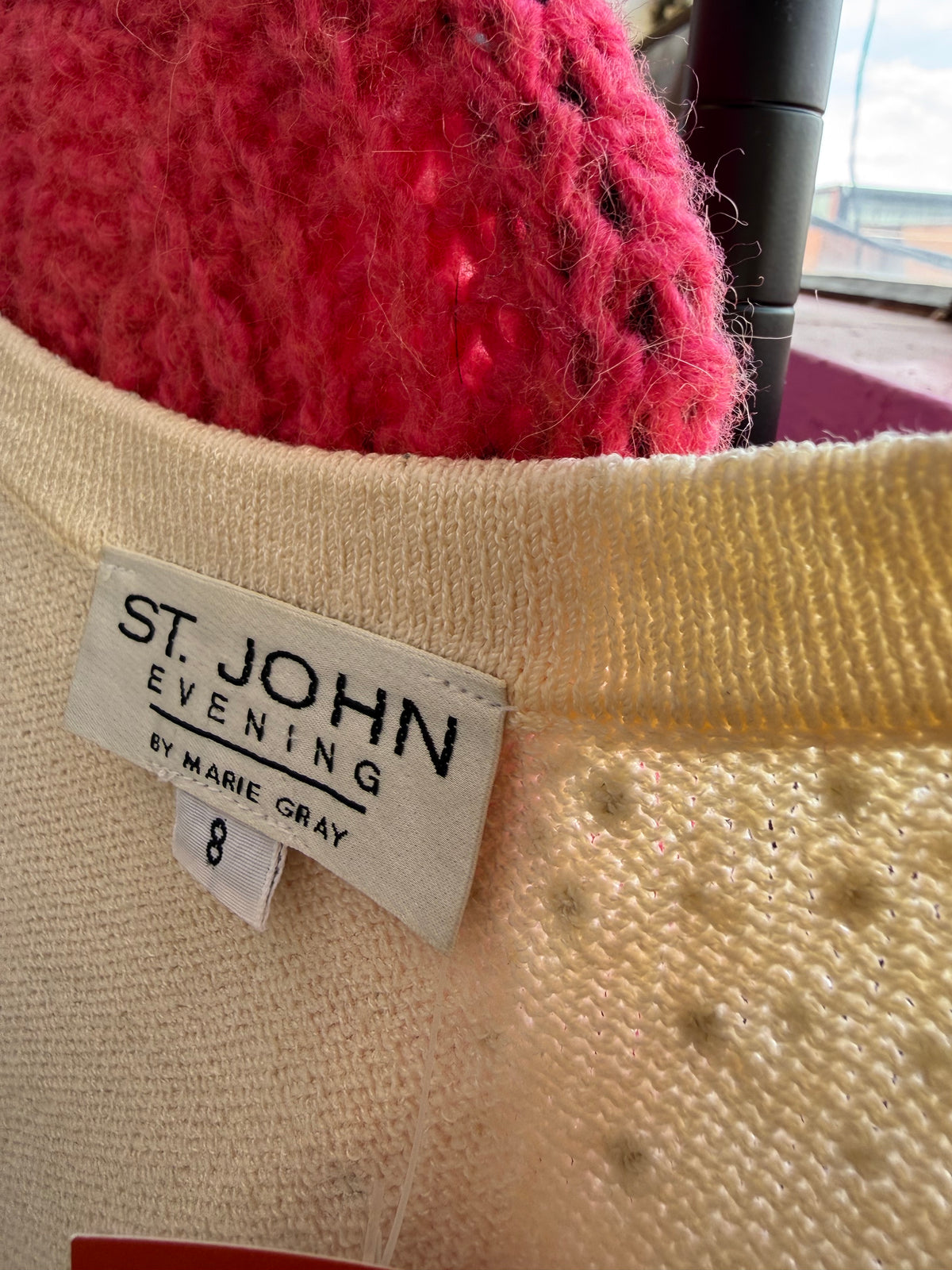 gold st john evening rhinestone knit tank dress