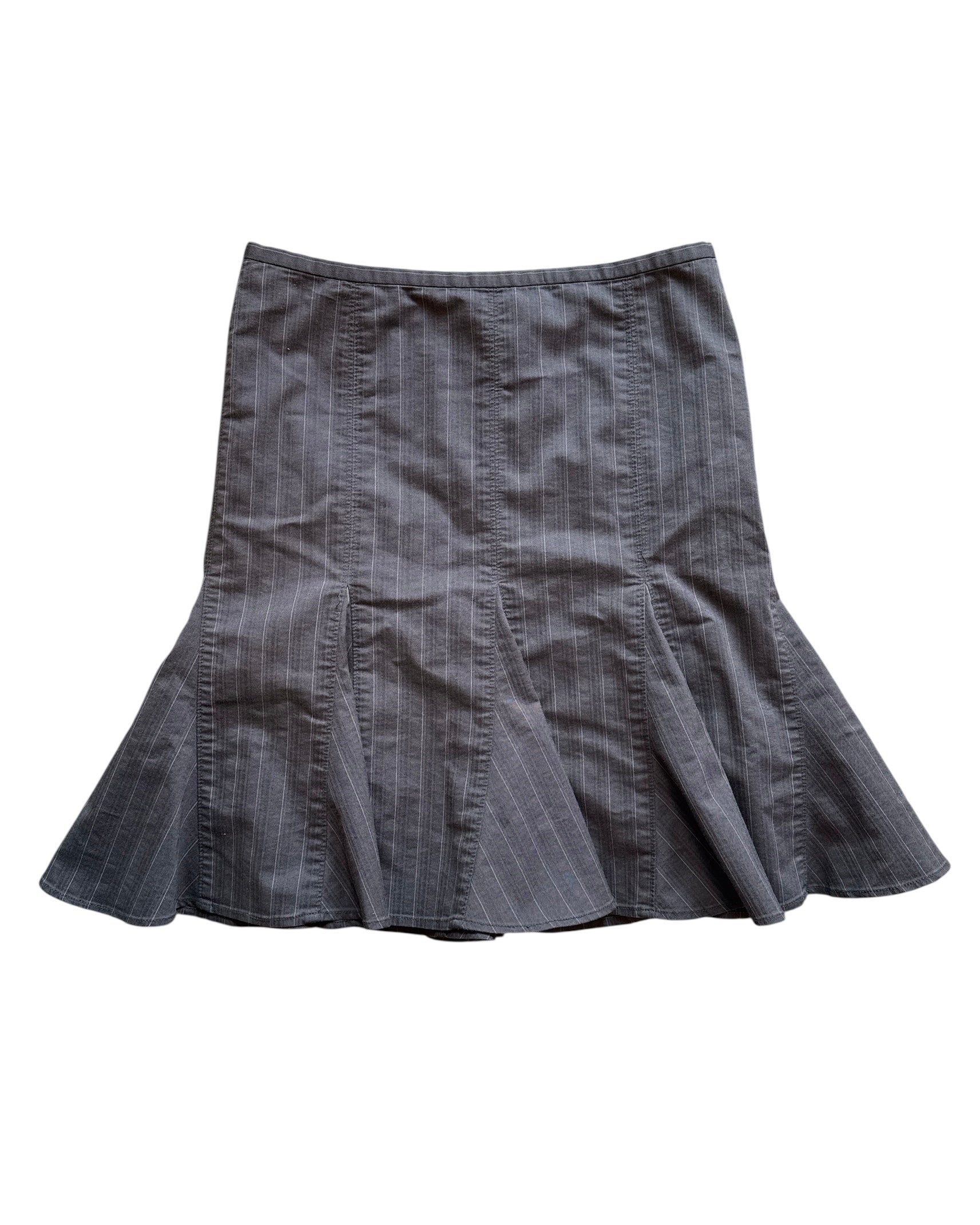 grey Bcbgmaxazria vtg pinstripe midi skirt, 8