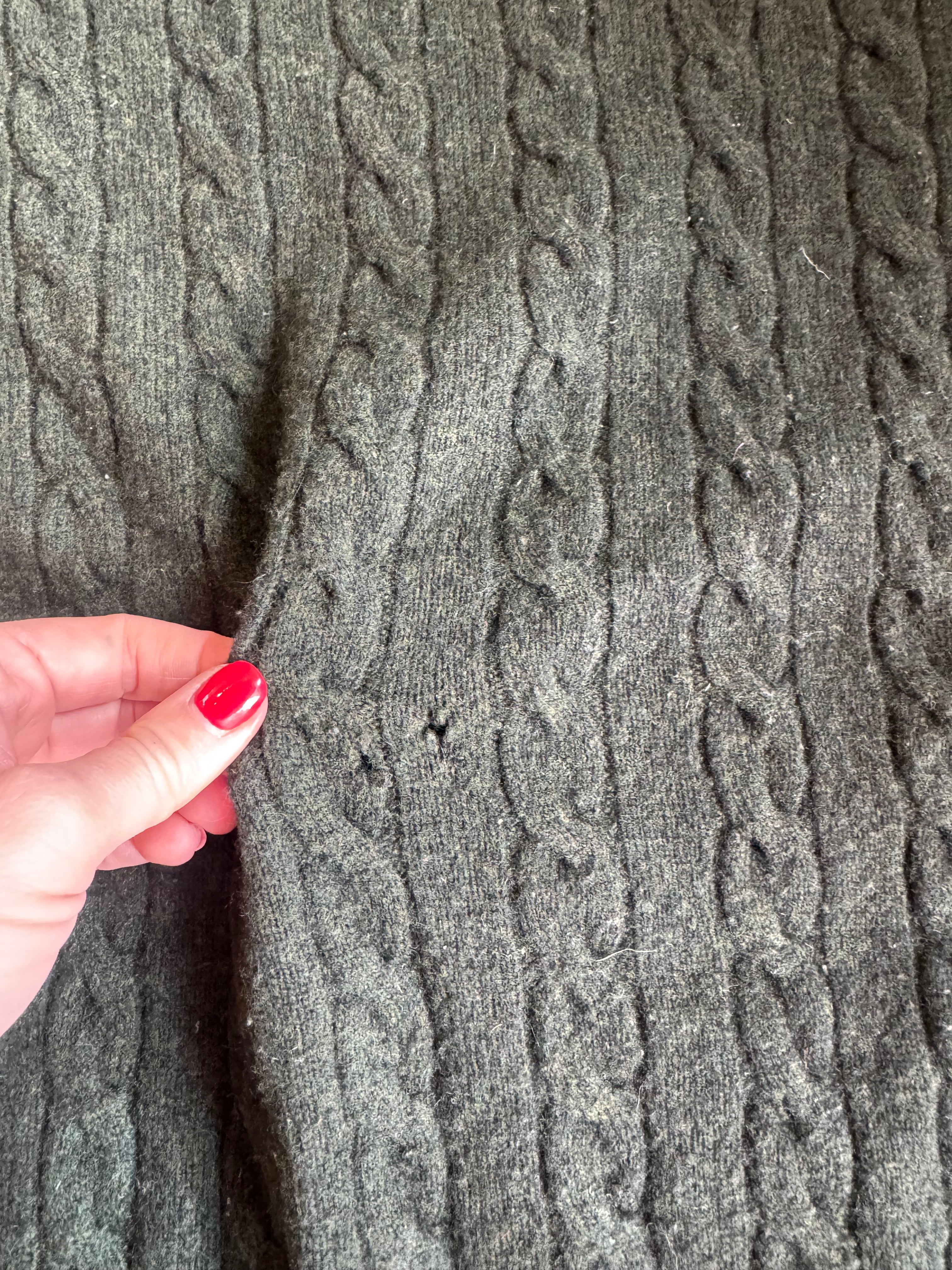 green brooks brothers wool cashmere blend sweater, xxl