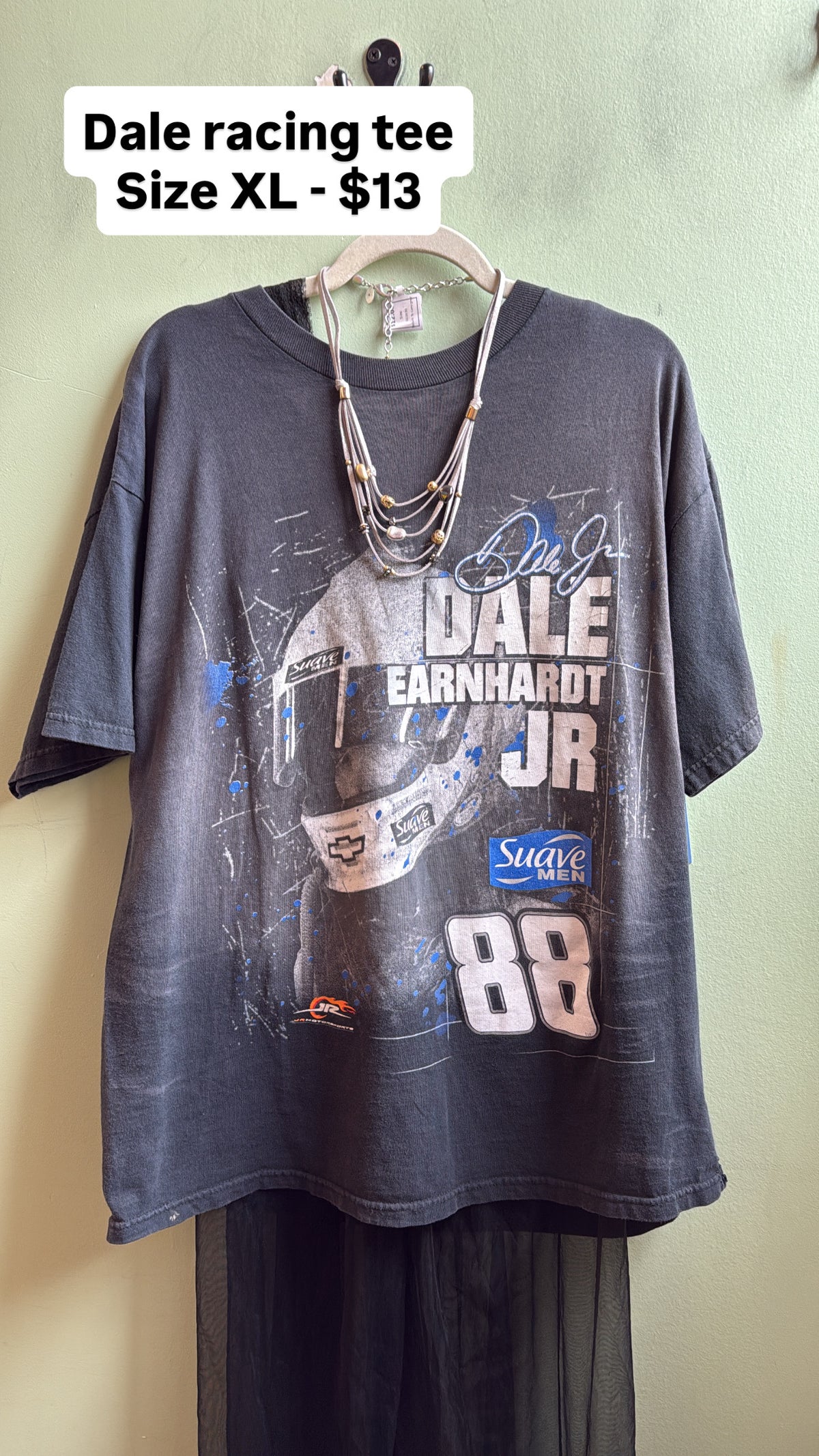 gray dale racing tee, XL