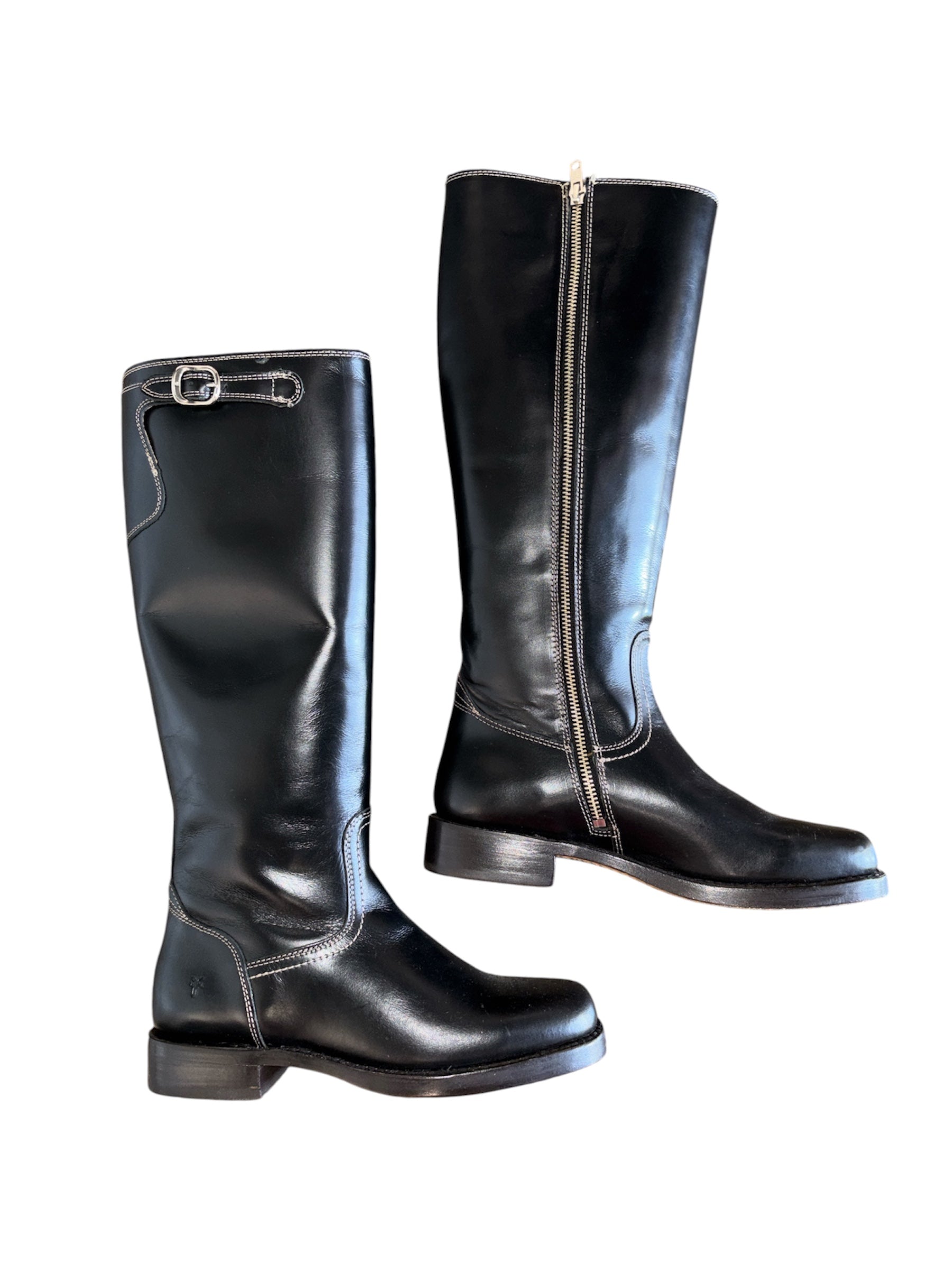black frye NIB leather tall boots, 8