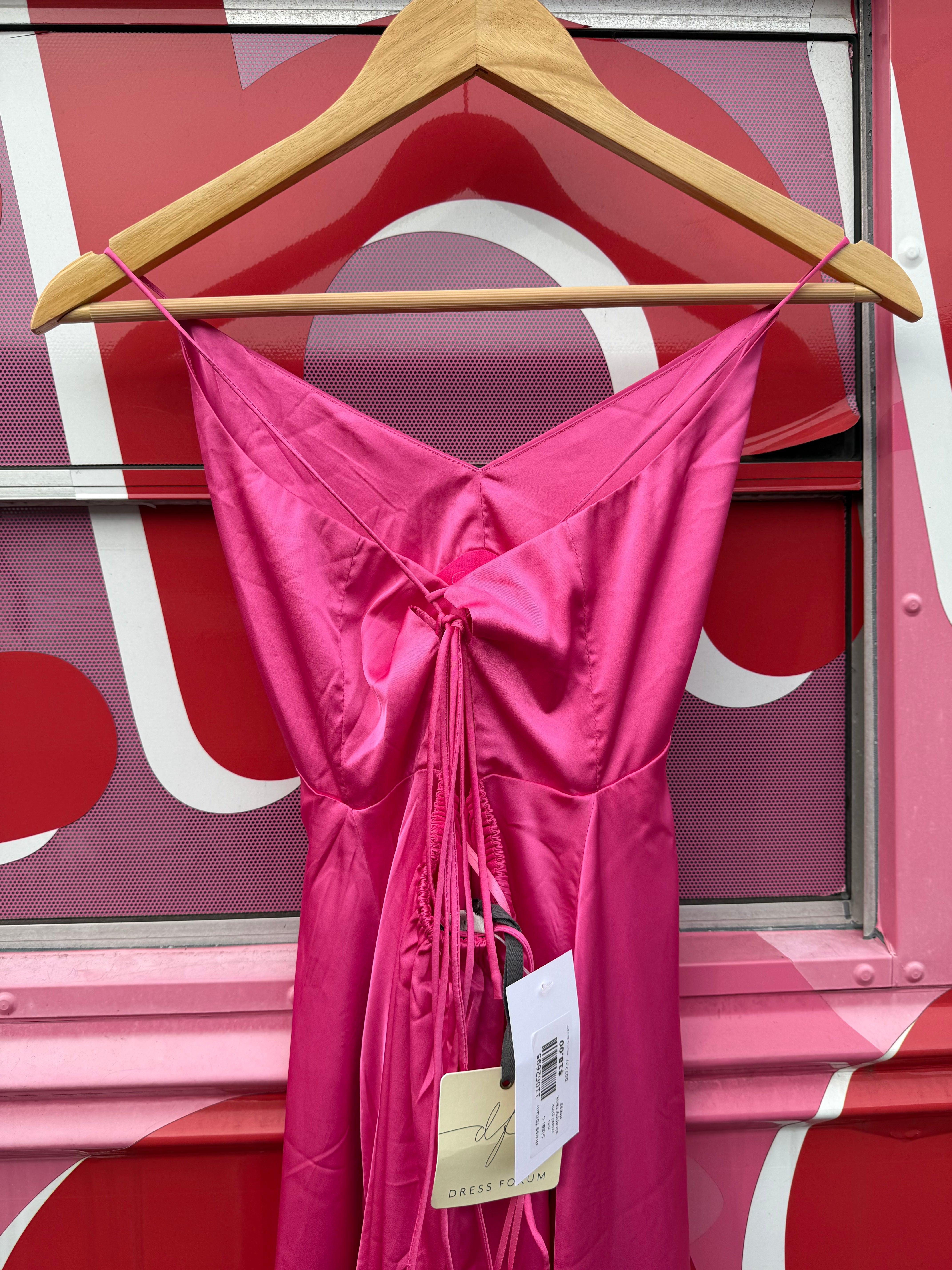 pink dress forum maxi pink strappy tank dress, s
