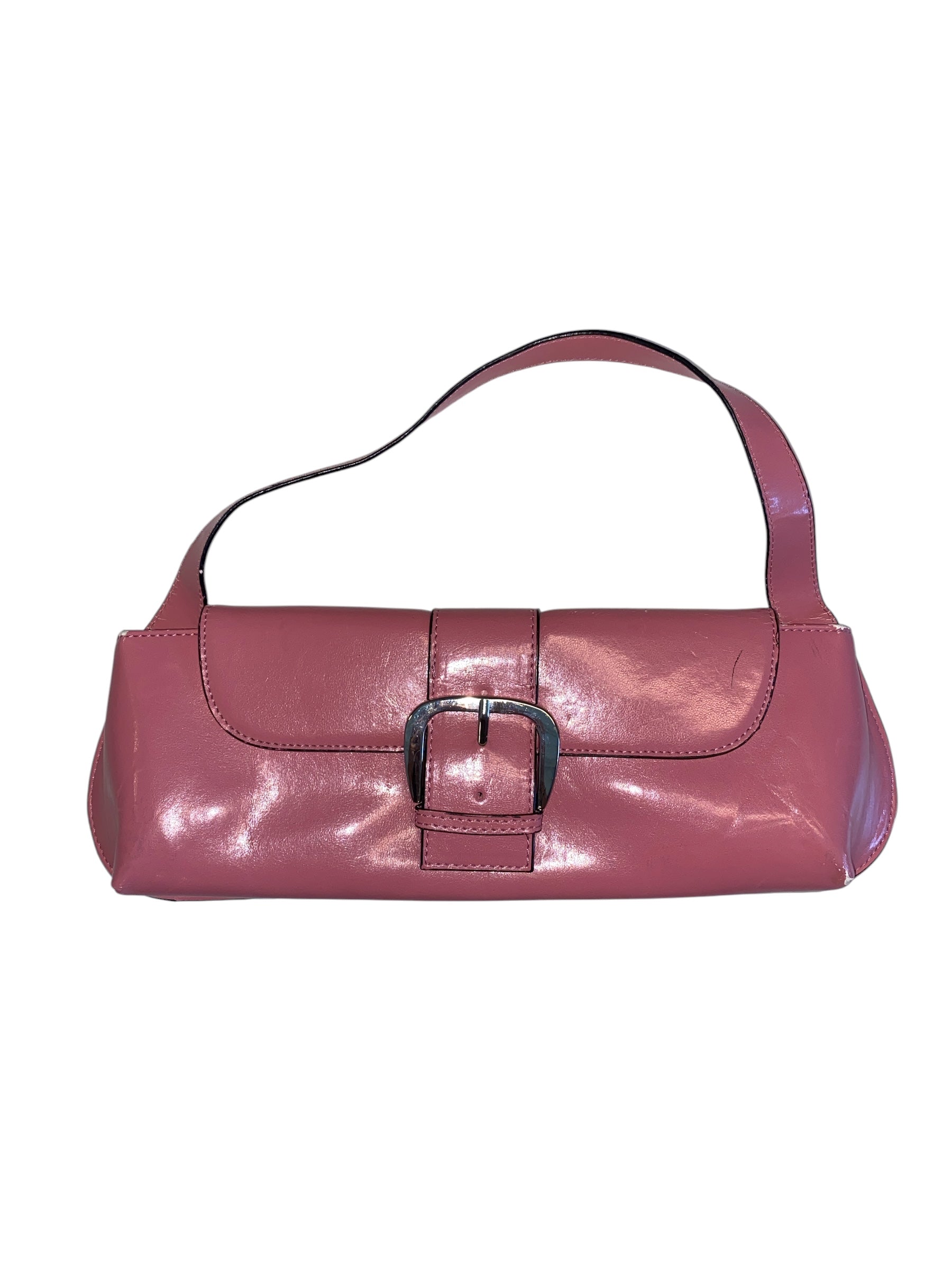 Pink Patent leather mini shoulder bag