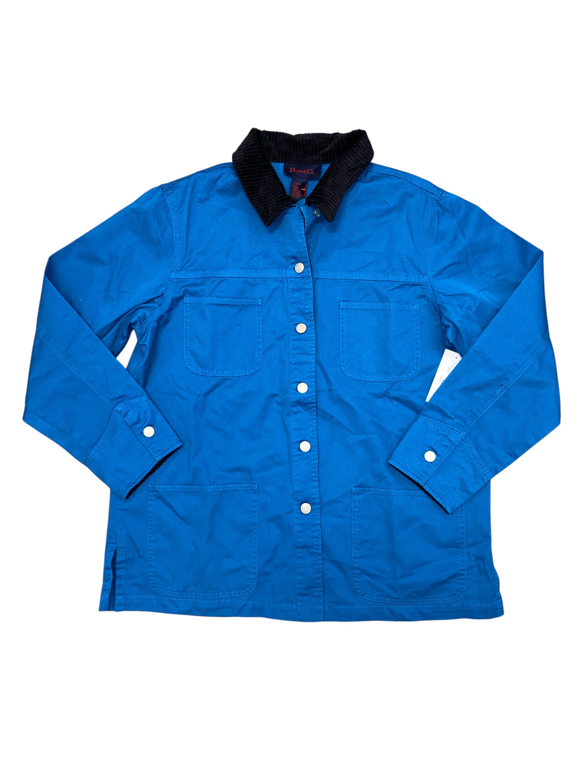 teal Denim & Co NwT canvas jacket, large