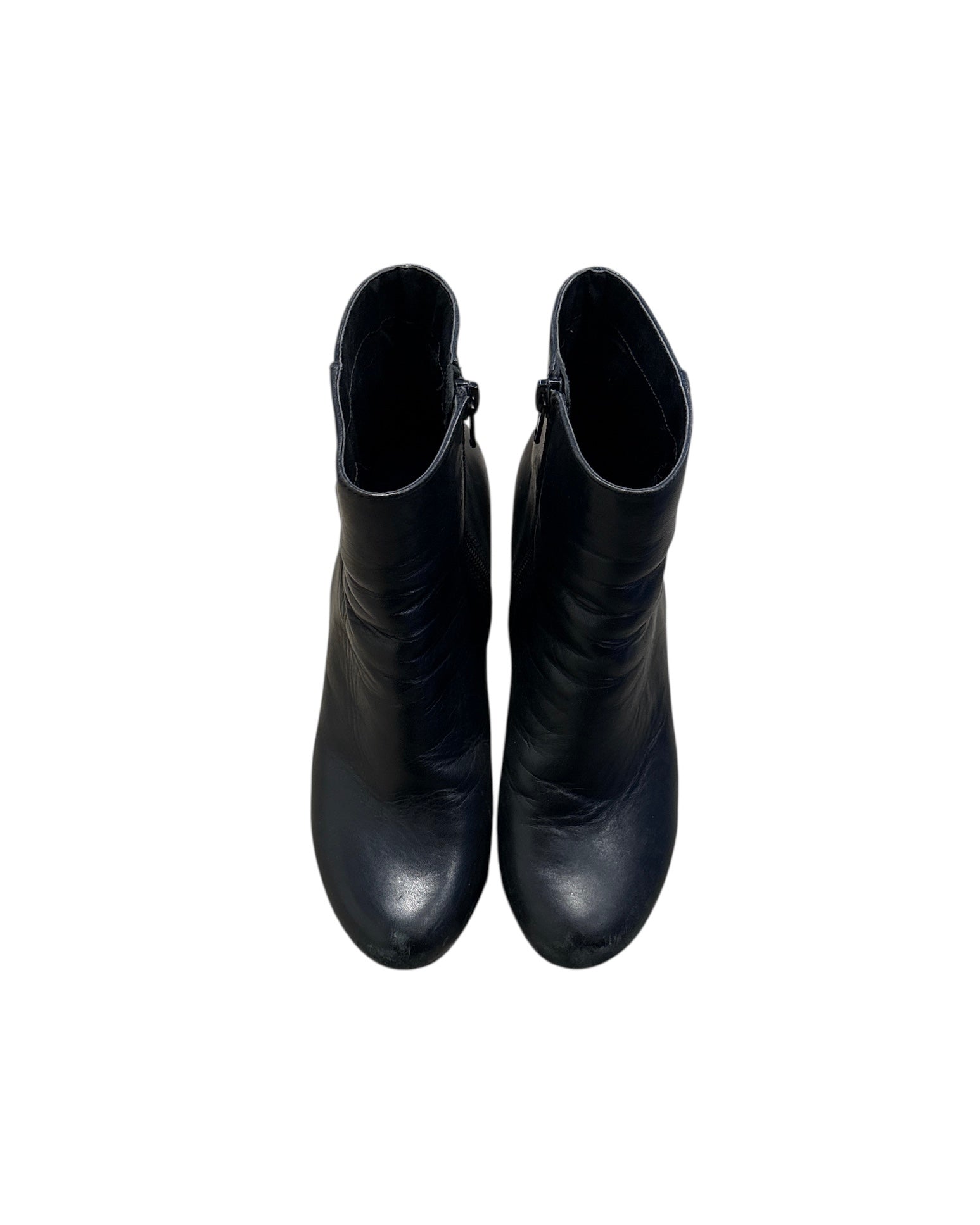 black steve madden platform booties, 8.5