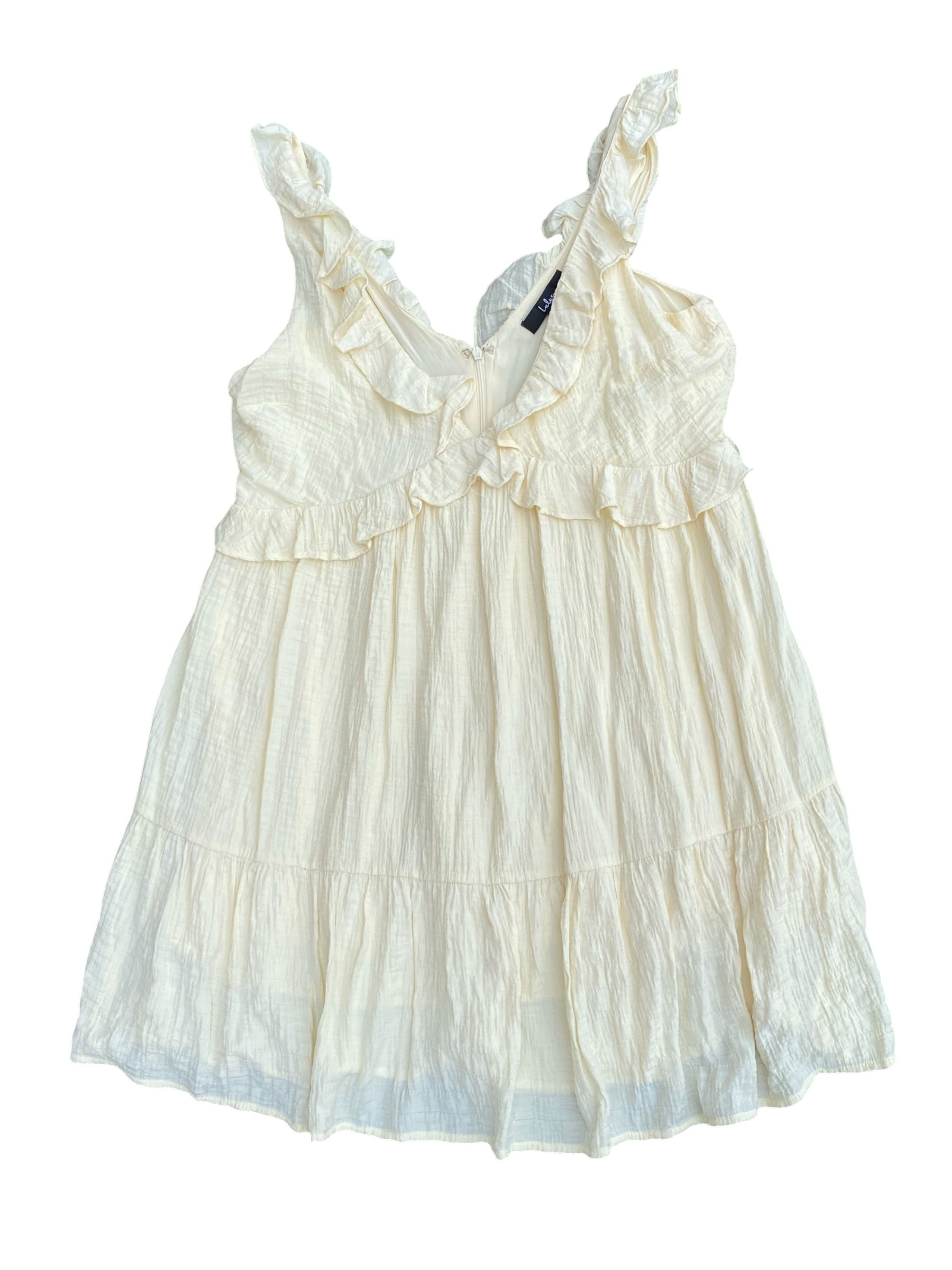 Yellow Lulus Tank v ruffle ress, L
