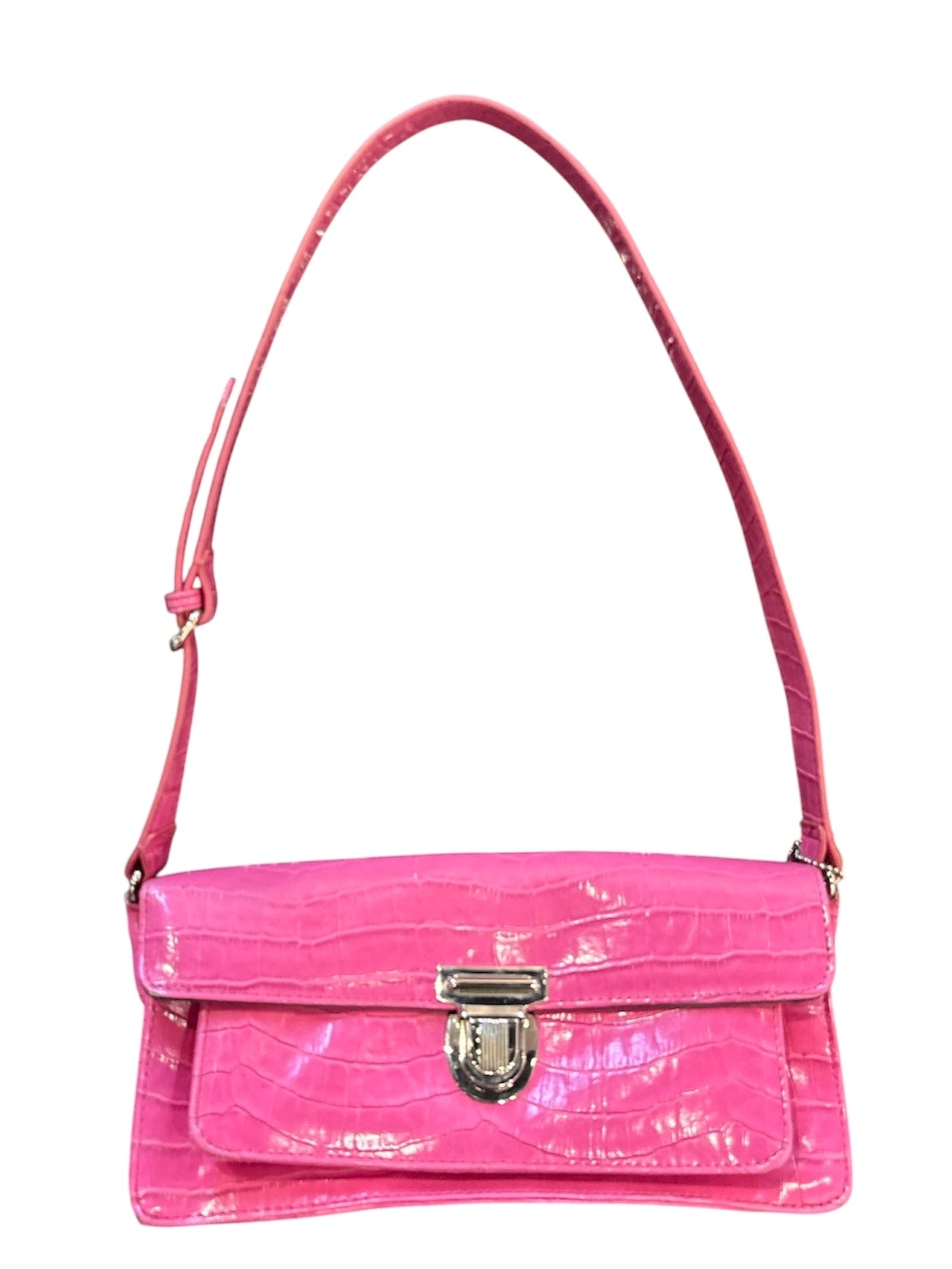pink lulu croc purse