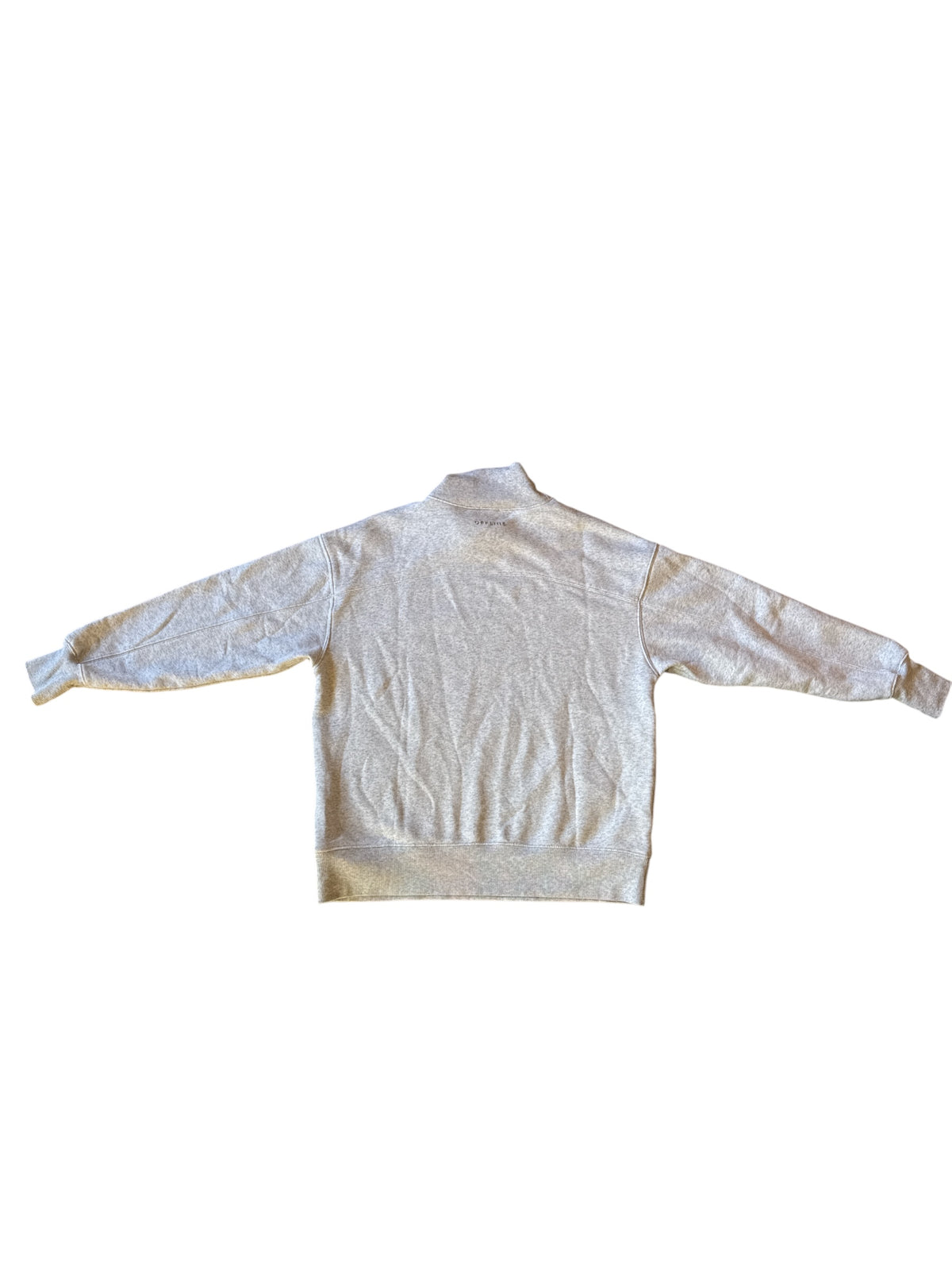 gray aerie heathered turtleneck sweatshirt, xs