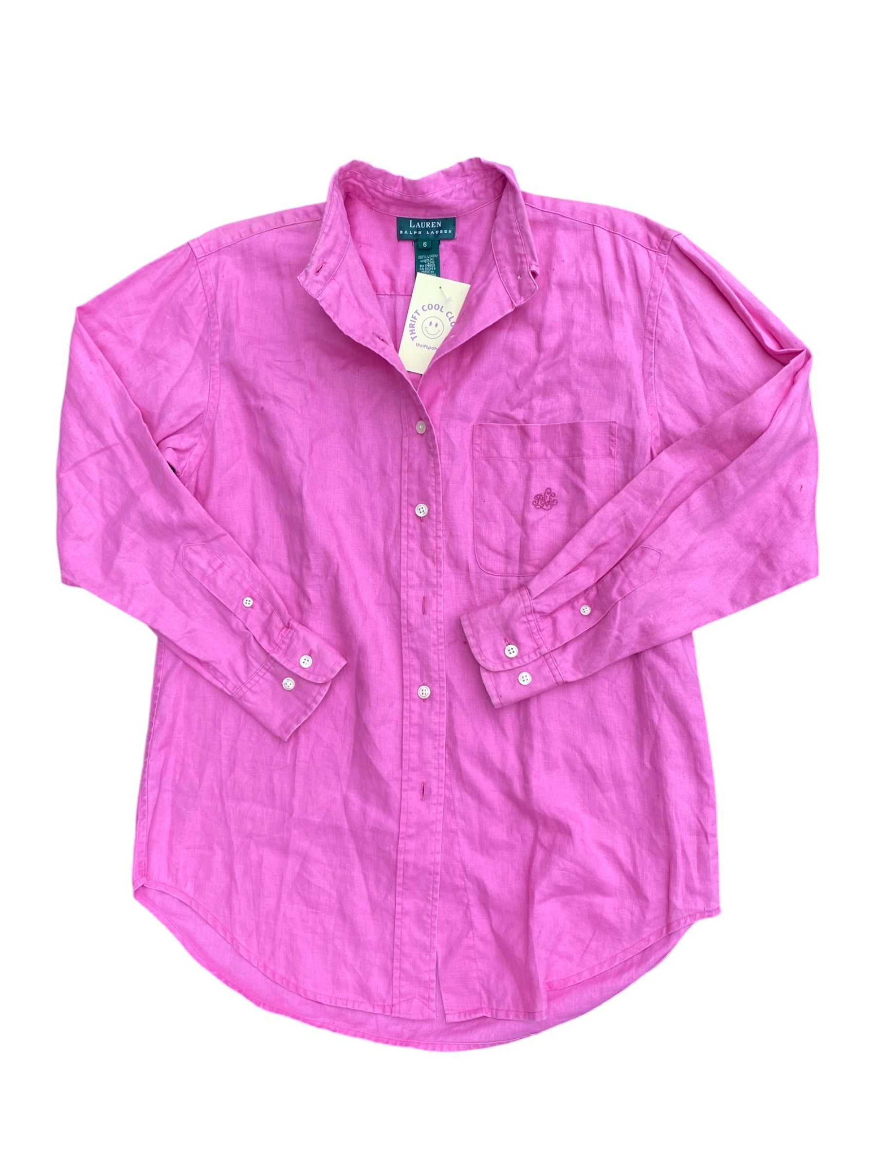 pink Ralph Lauren ls button down, 6