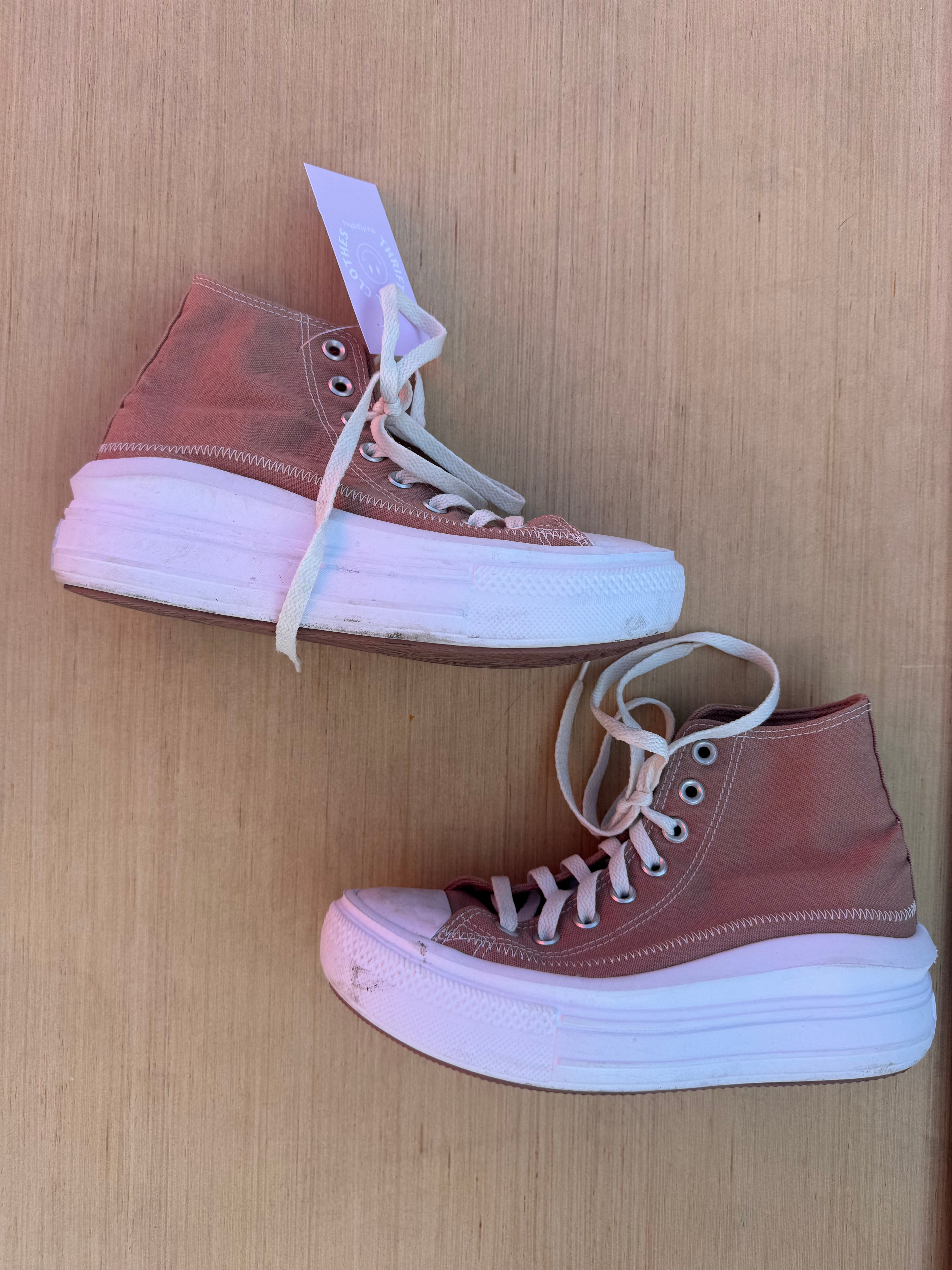 brown Converse platform converse, 7.5