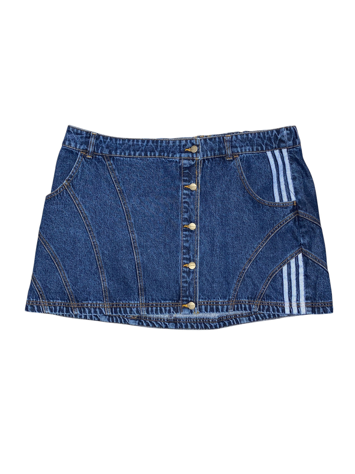 Blue Adidas x IVY PARK NWT denim mini skirt, 3x