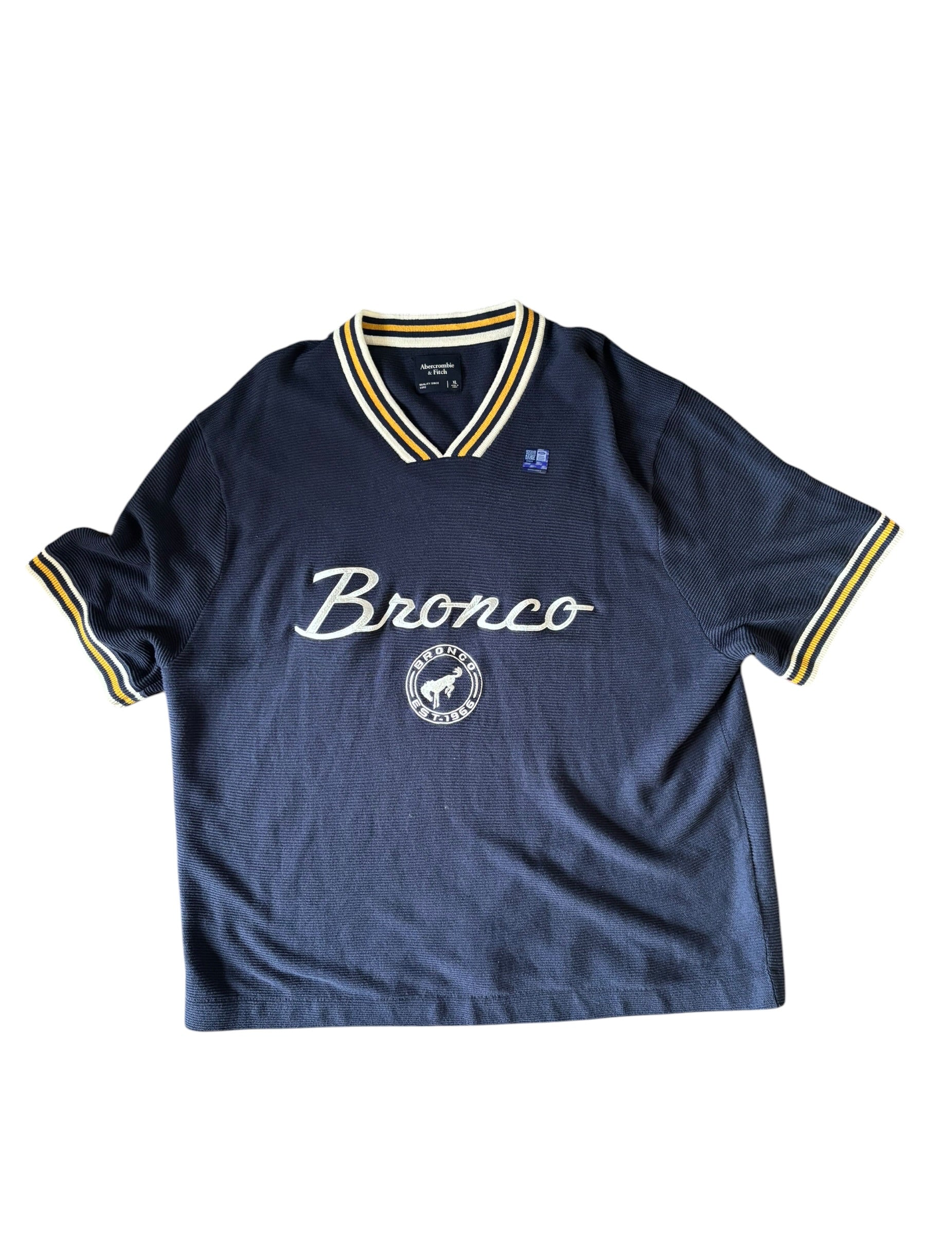 navy Ambercrombie & fitch bronco shirt, xl
