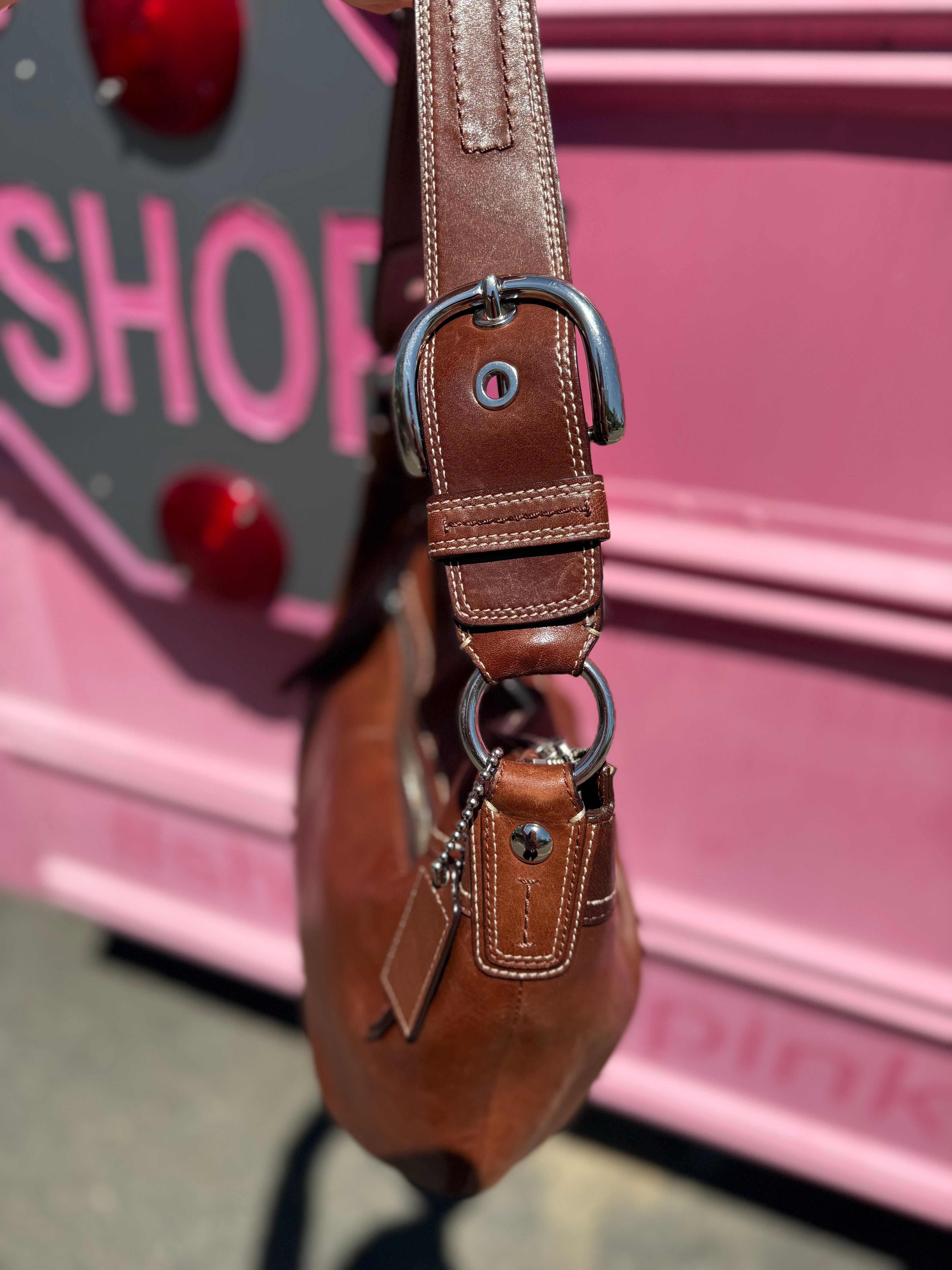 Brown Coach Hobo shoulder bag