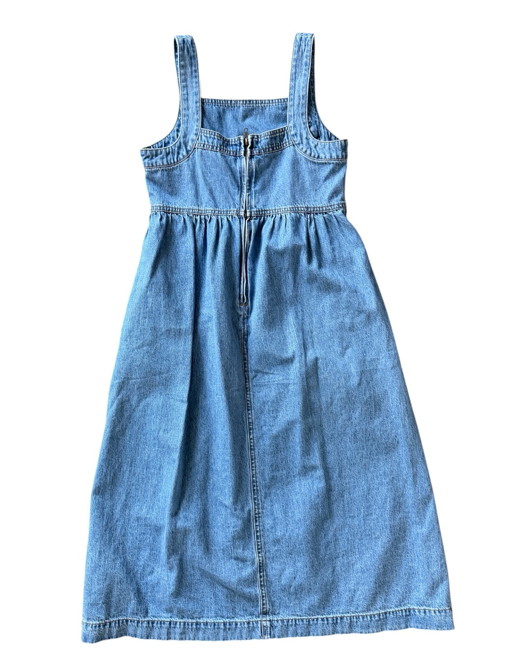 blue Madewell denim tank dress, 0