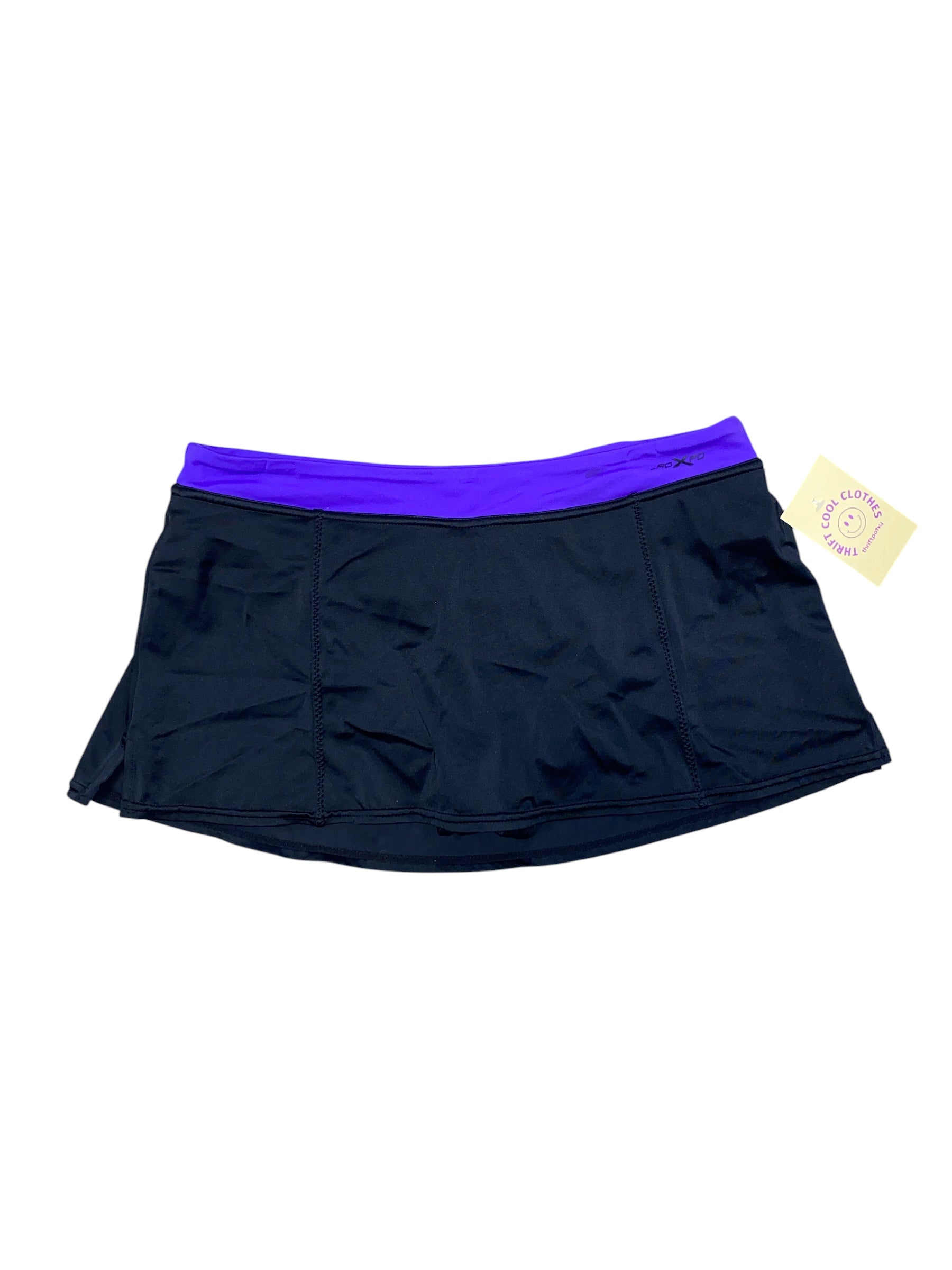 black purple Athletic Posur Swim skort, 10