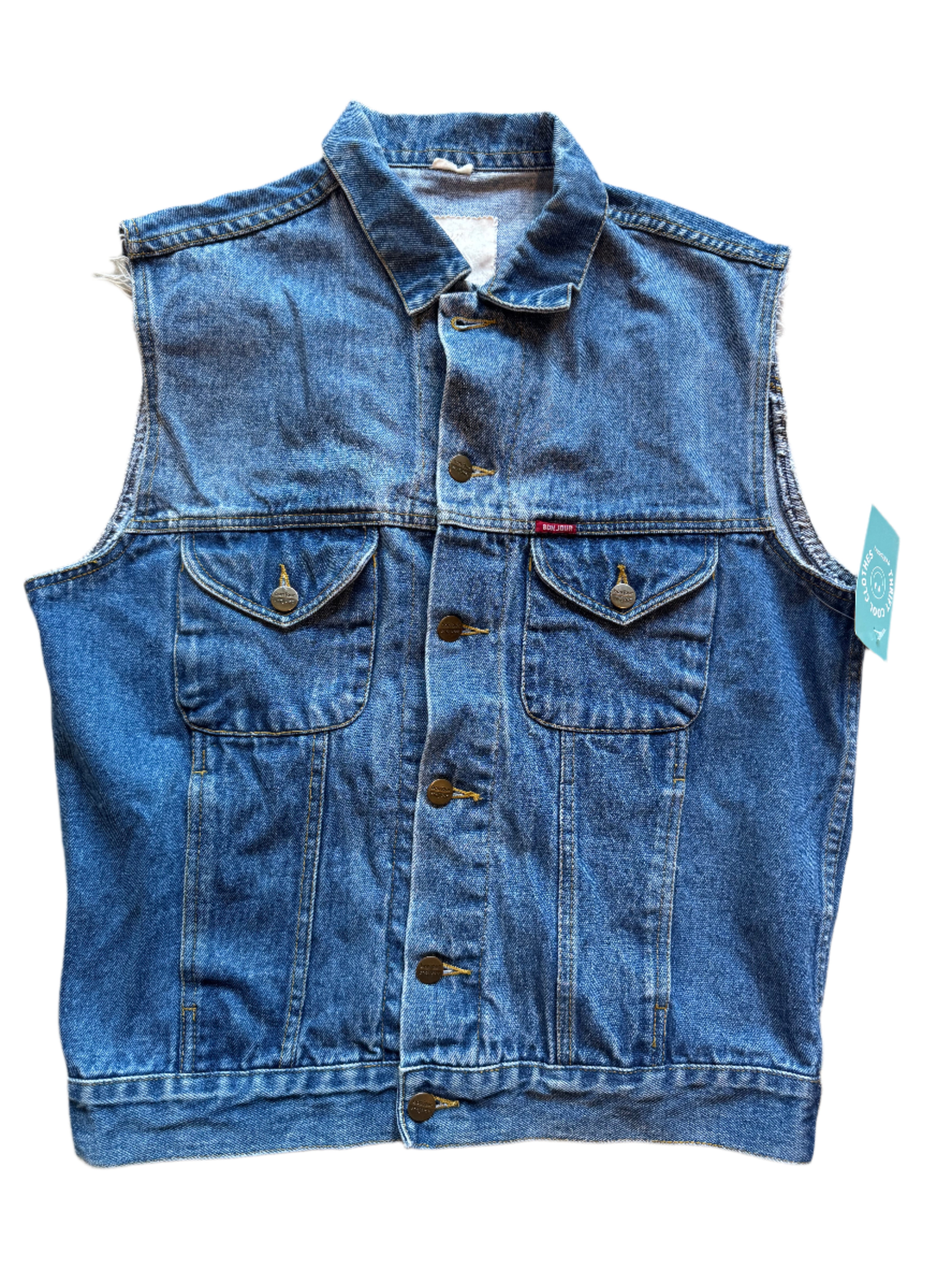 blue Bon jour denim vest, m