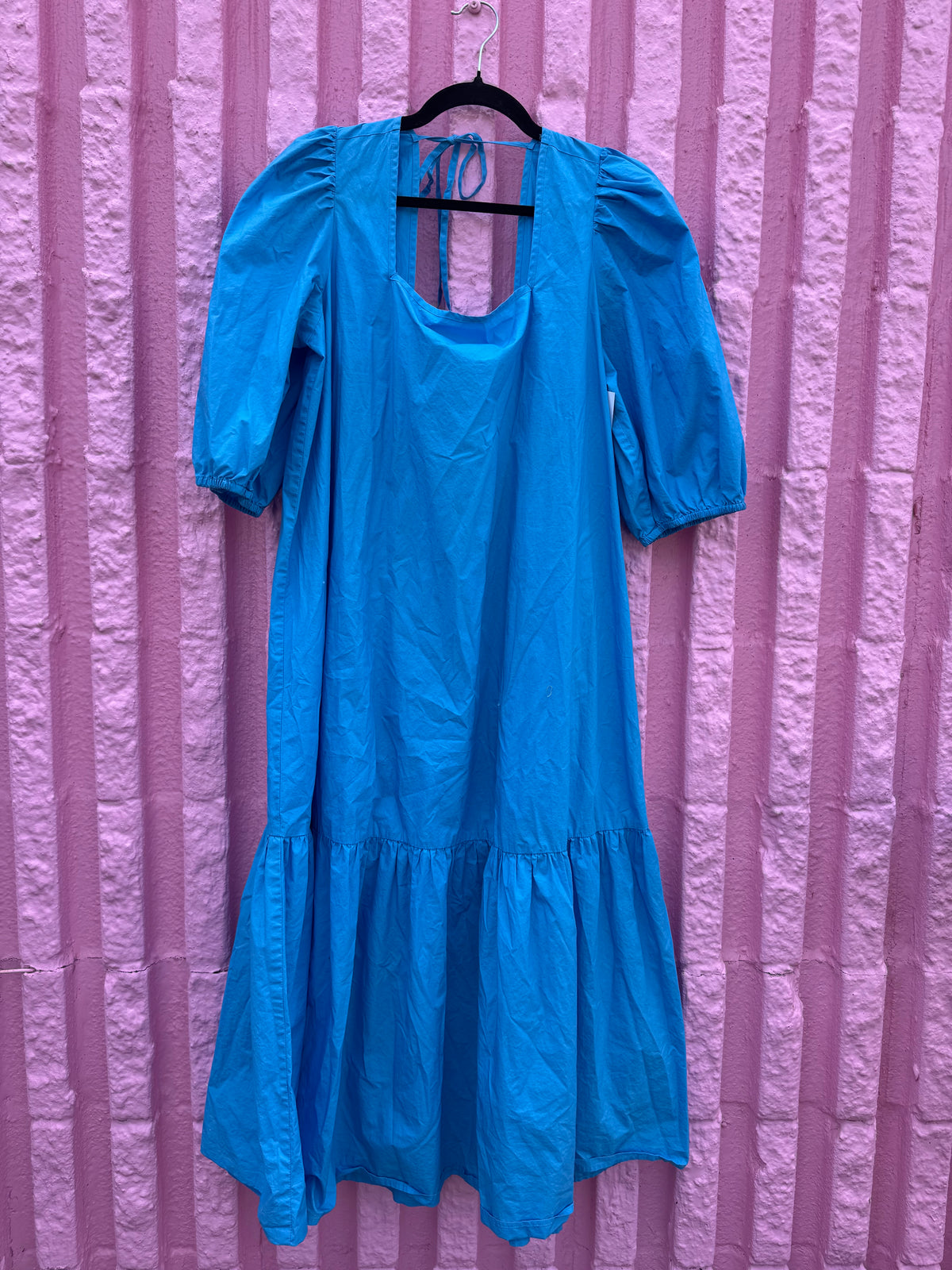 blue just female tiered sundress, xl