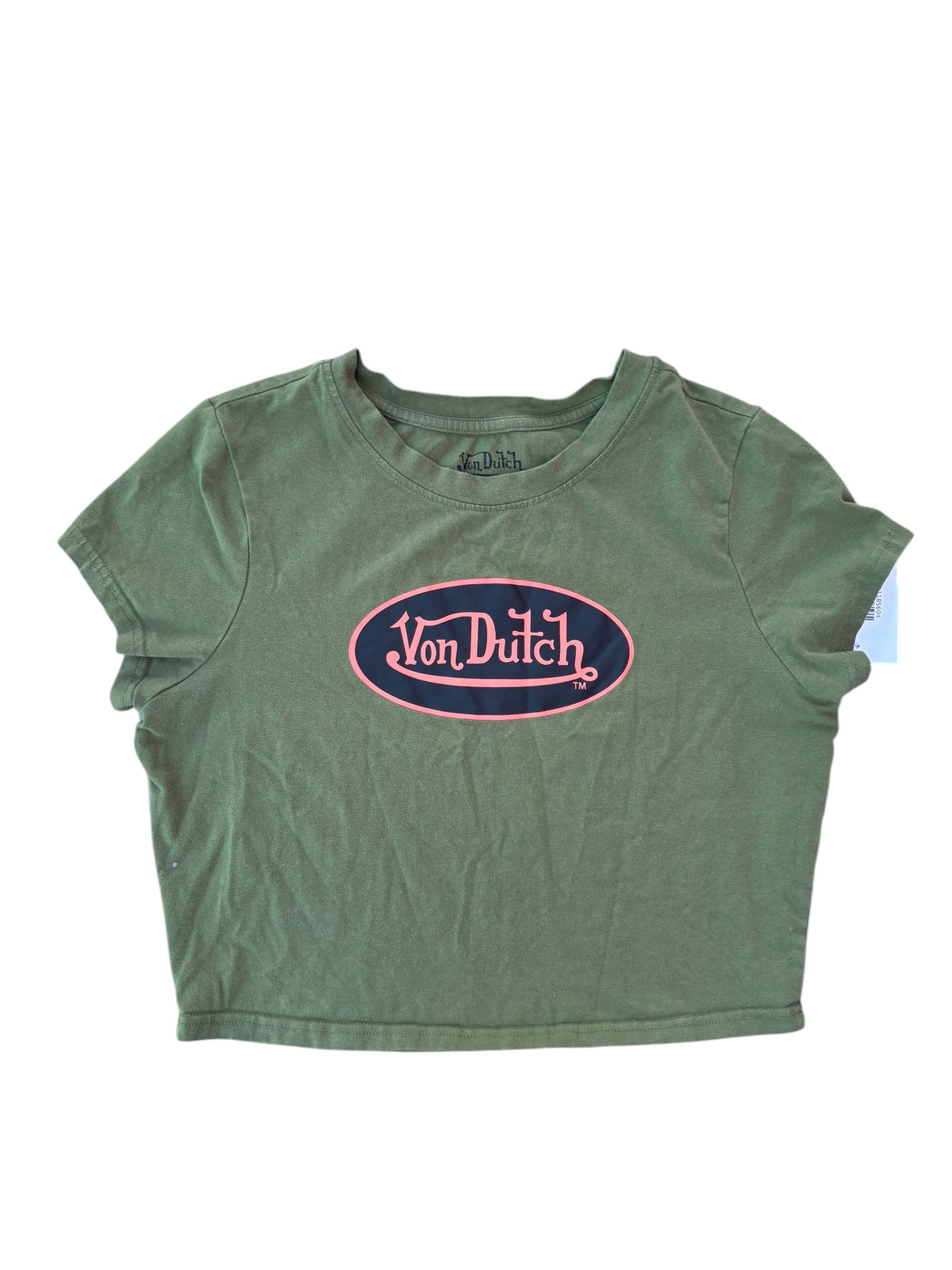 green orange black Von dutch branded crop ss, XL