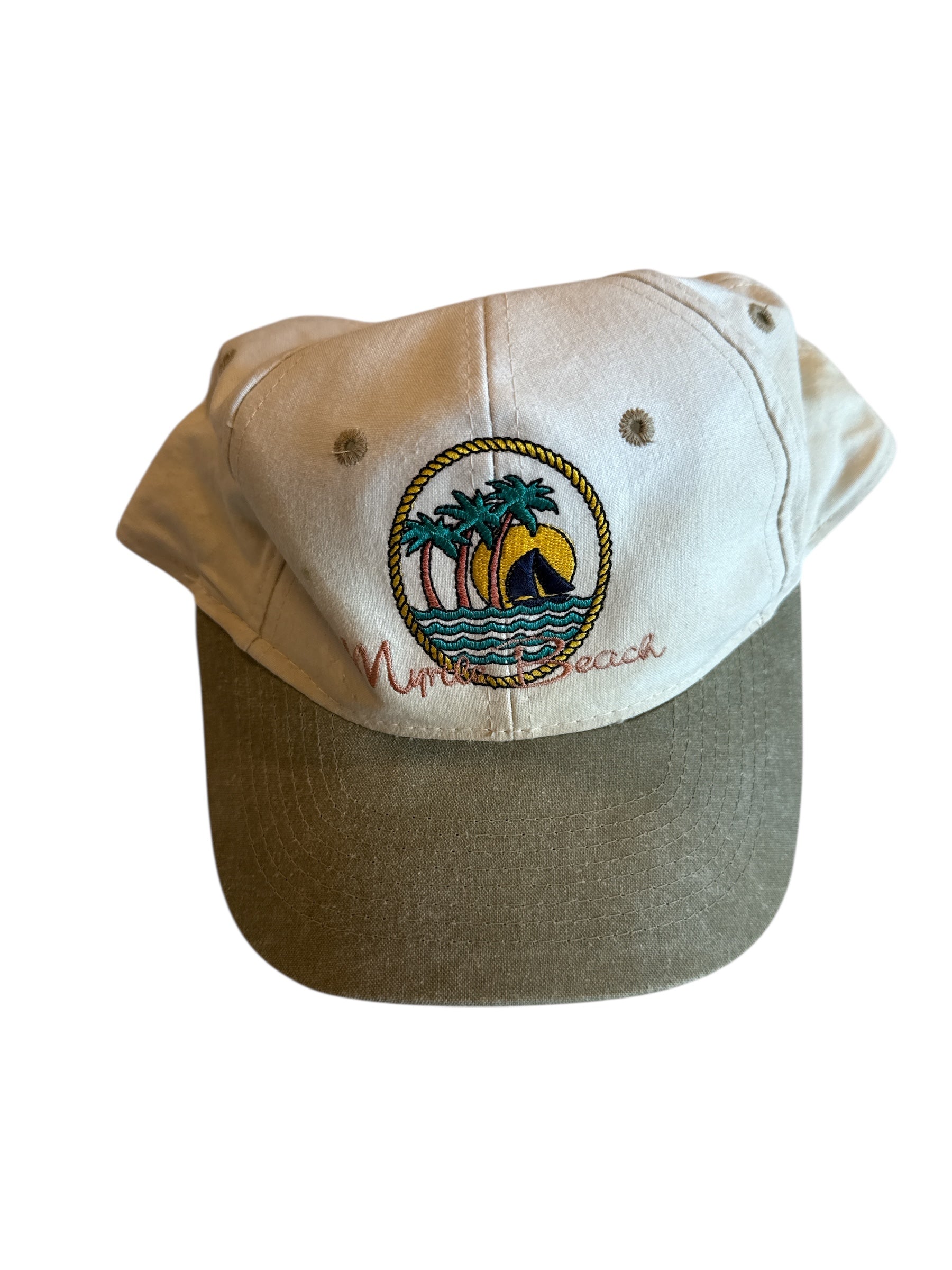 cream light green myrtle beach hat