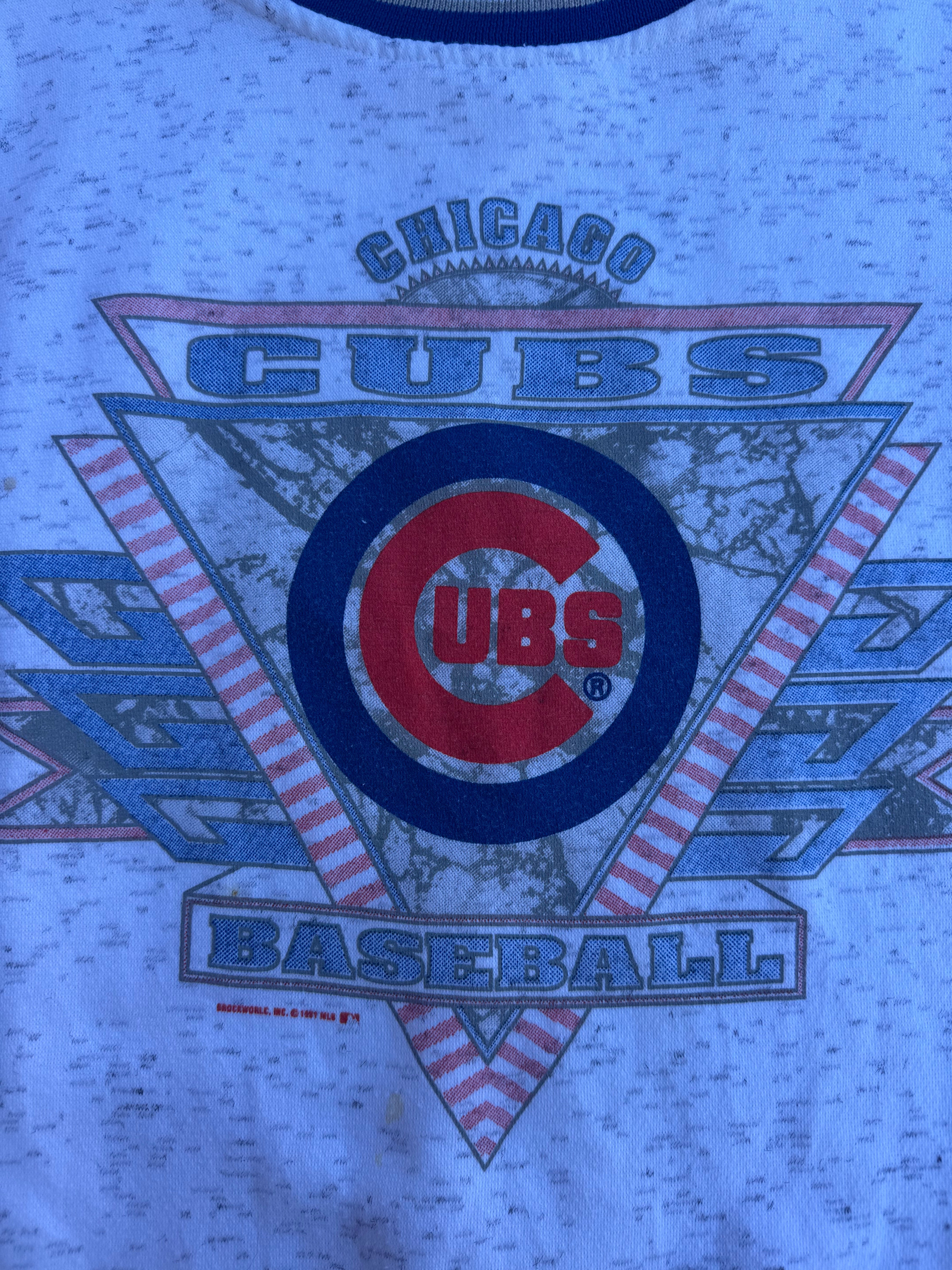 grey swingster 1991 cubs crewneck, s