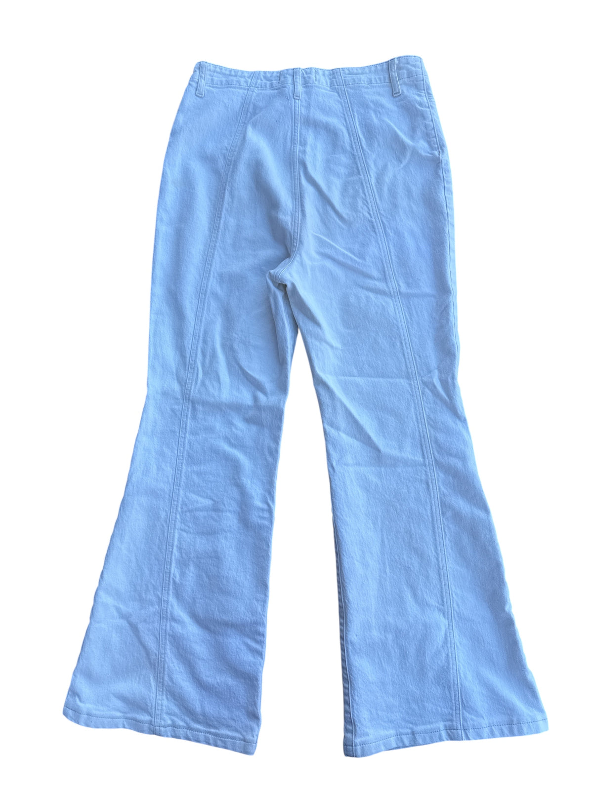 White free people flare jeans, 30