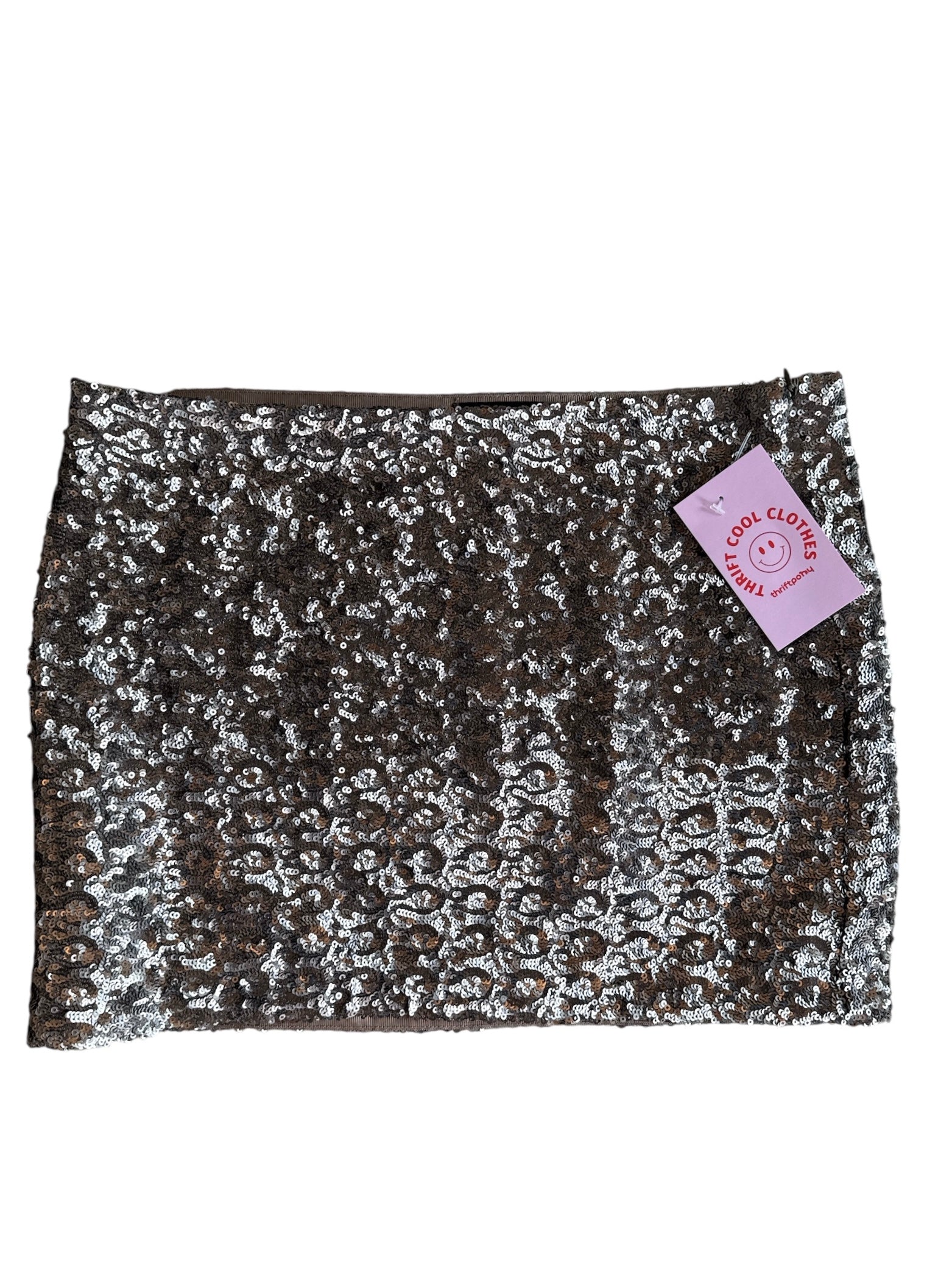 silver olivaceous sequin min iskirt, s