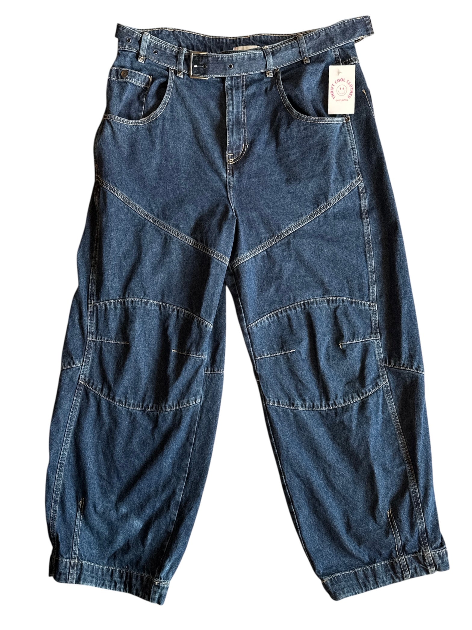 blue bdg barrel jeans, 33