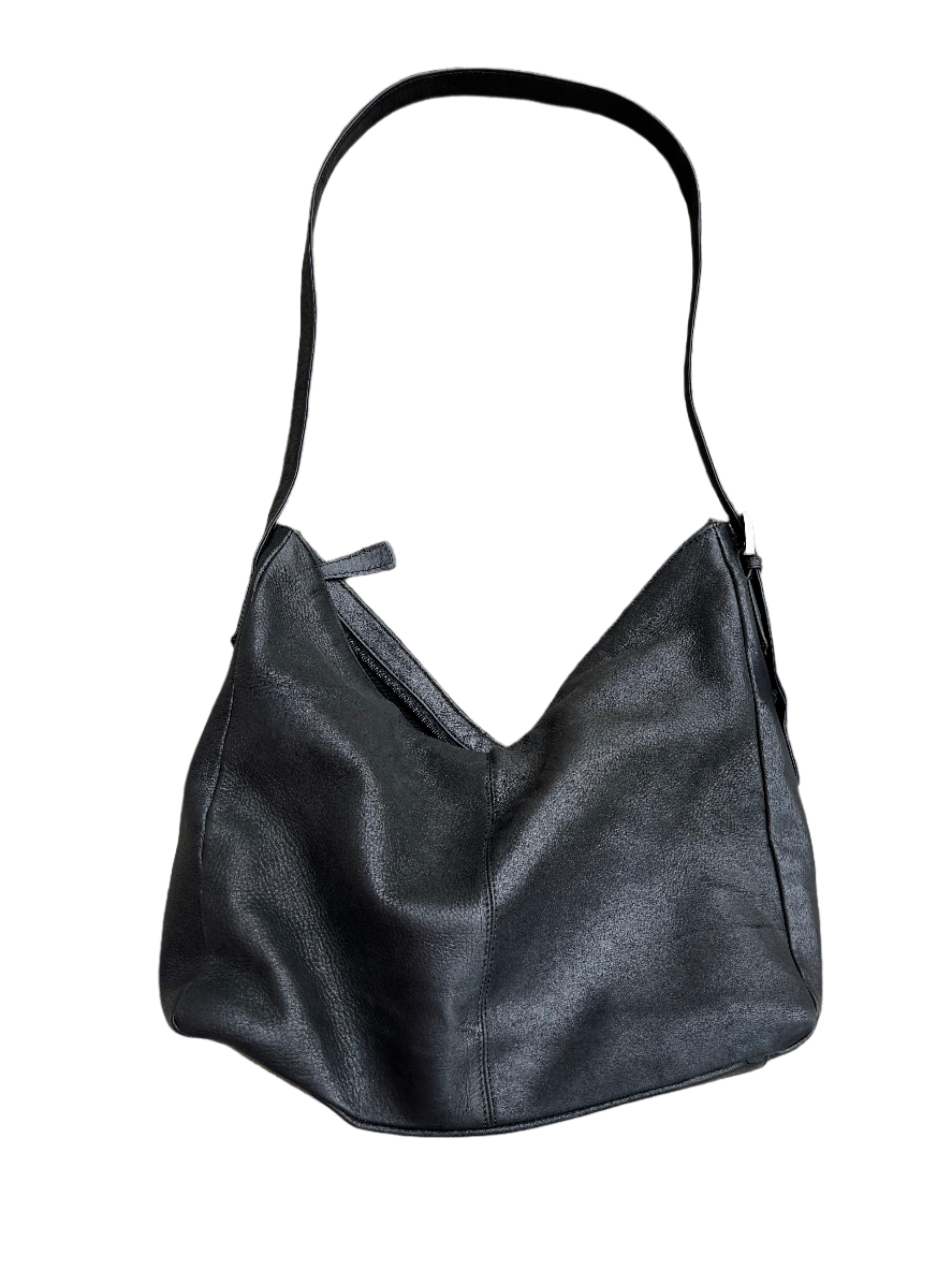 Black Stone Mountain Leather shoulder bag