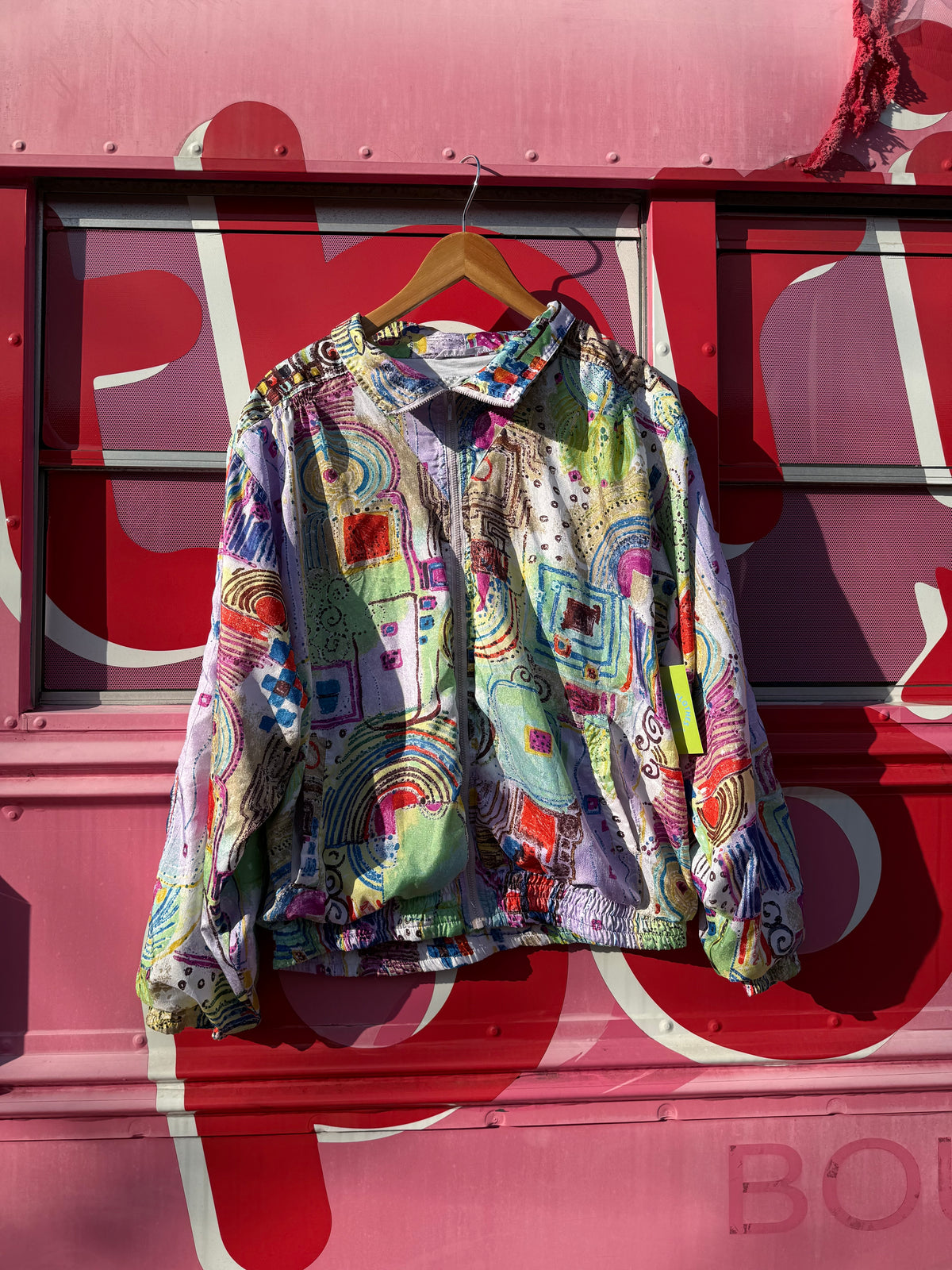 multi Move sport vtg silk jacket, L