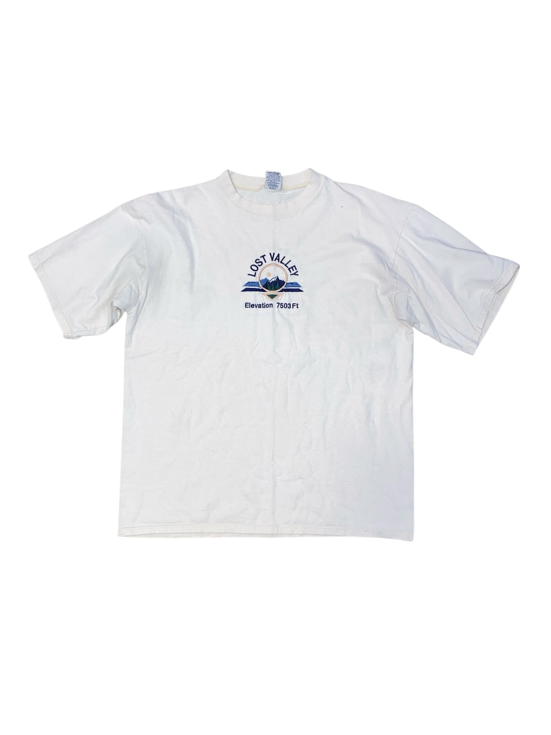 cream tsc lost valley embroider tee, xl