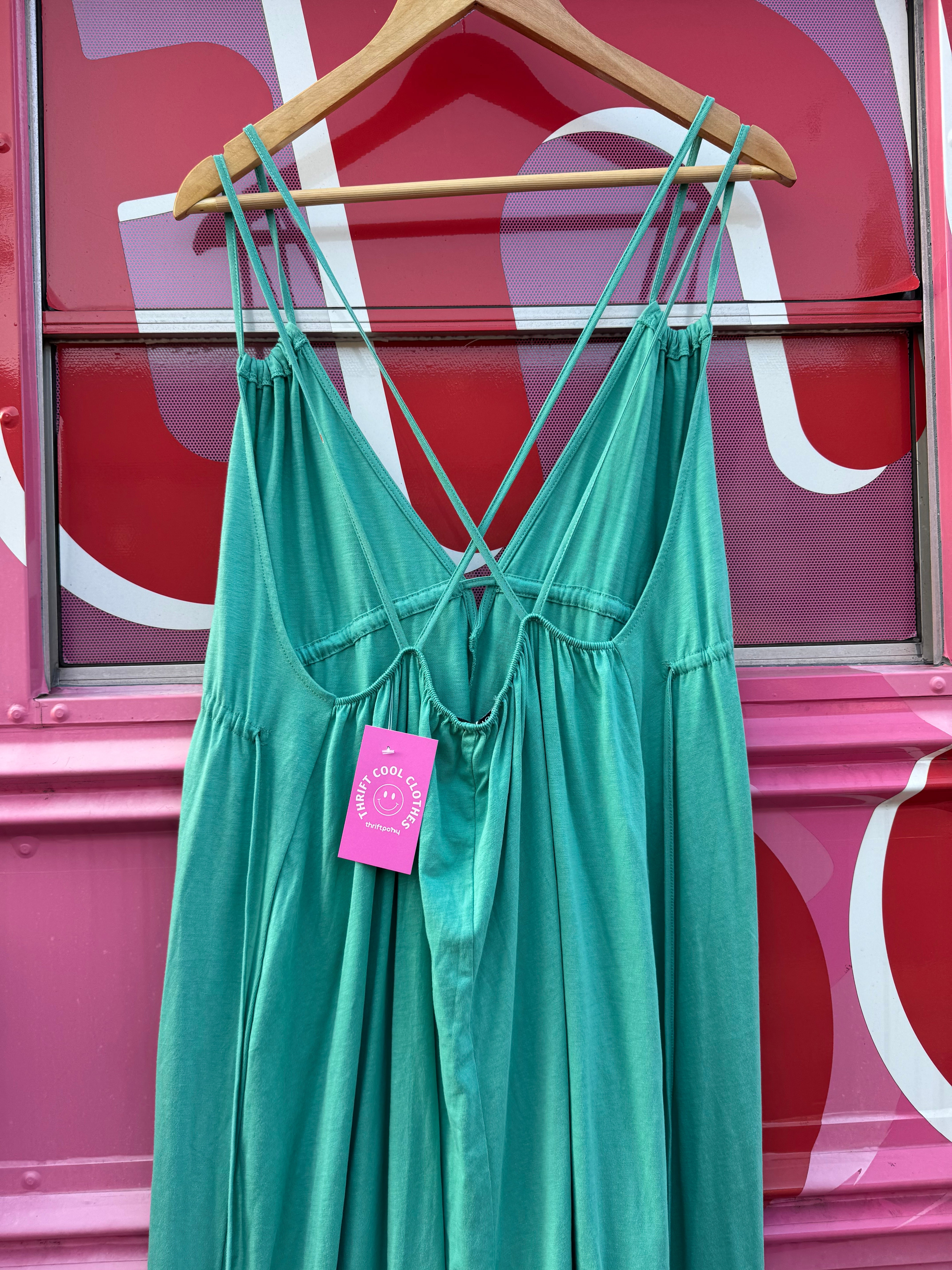 green zara NWT maxi dress, M