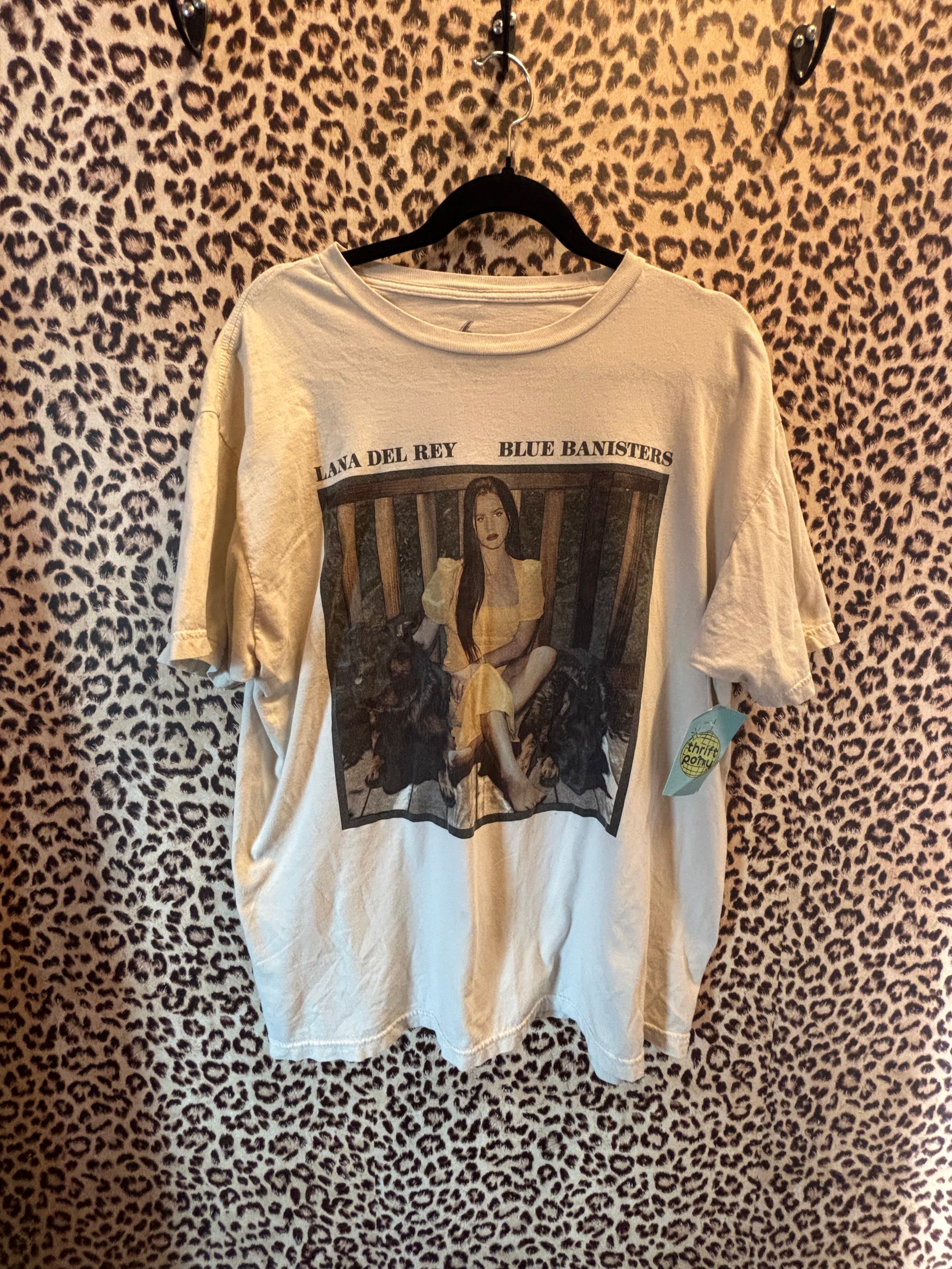 off white lana del rey lana blue banasters tee, xl