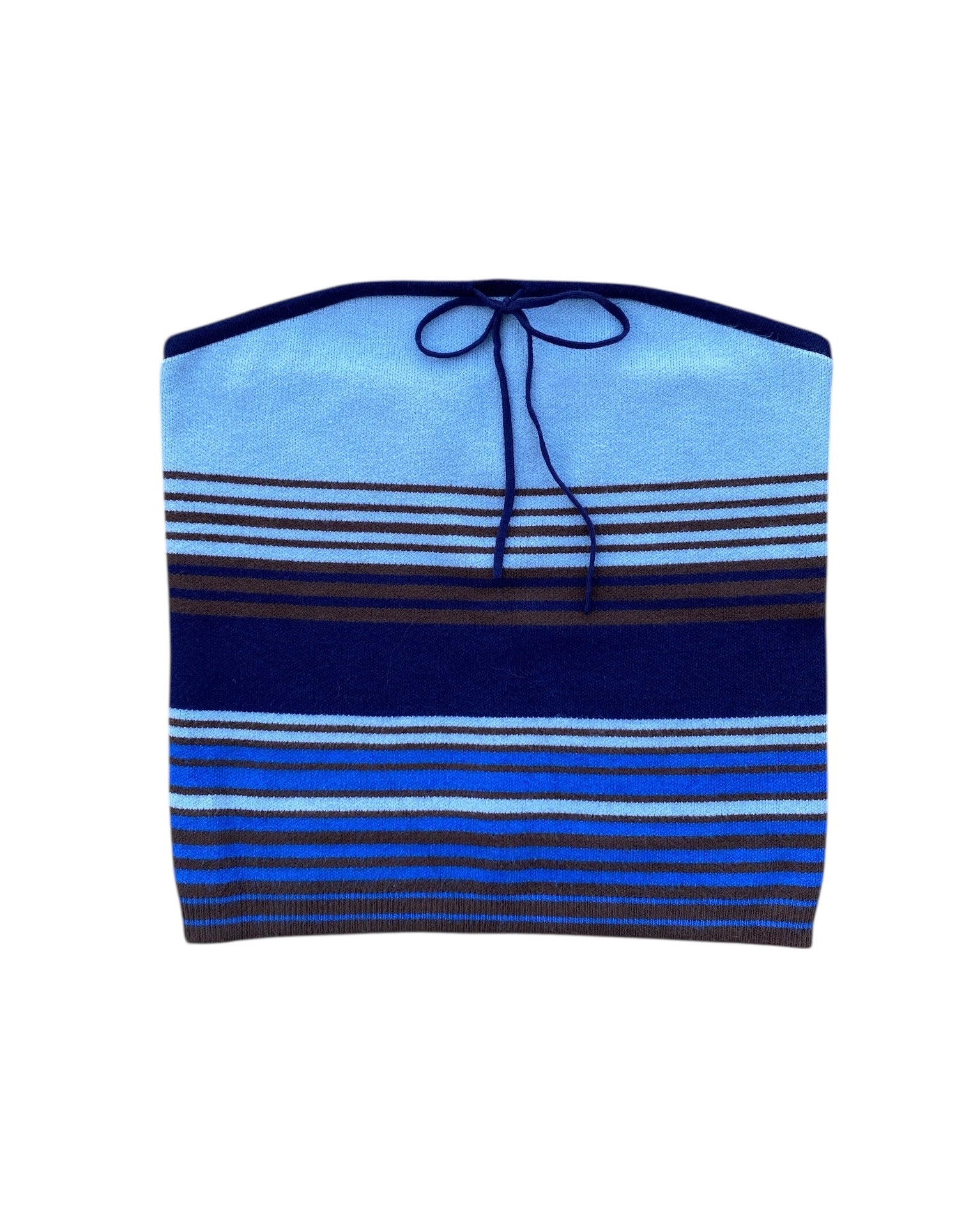 blue your favorite knit striped tube top, s