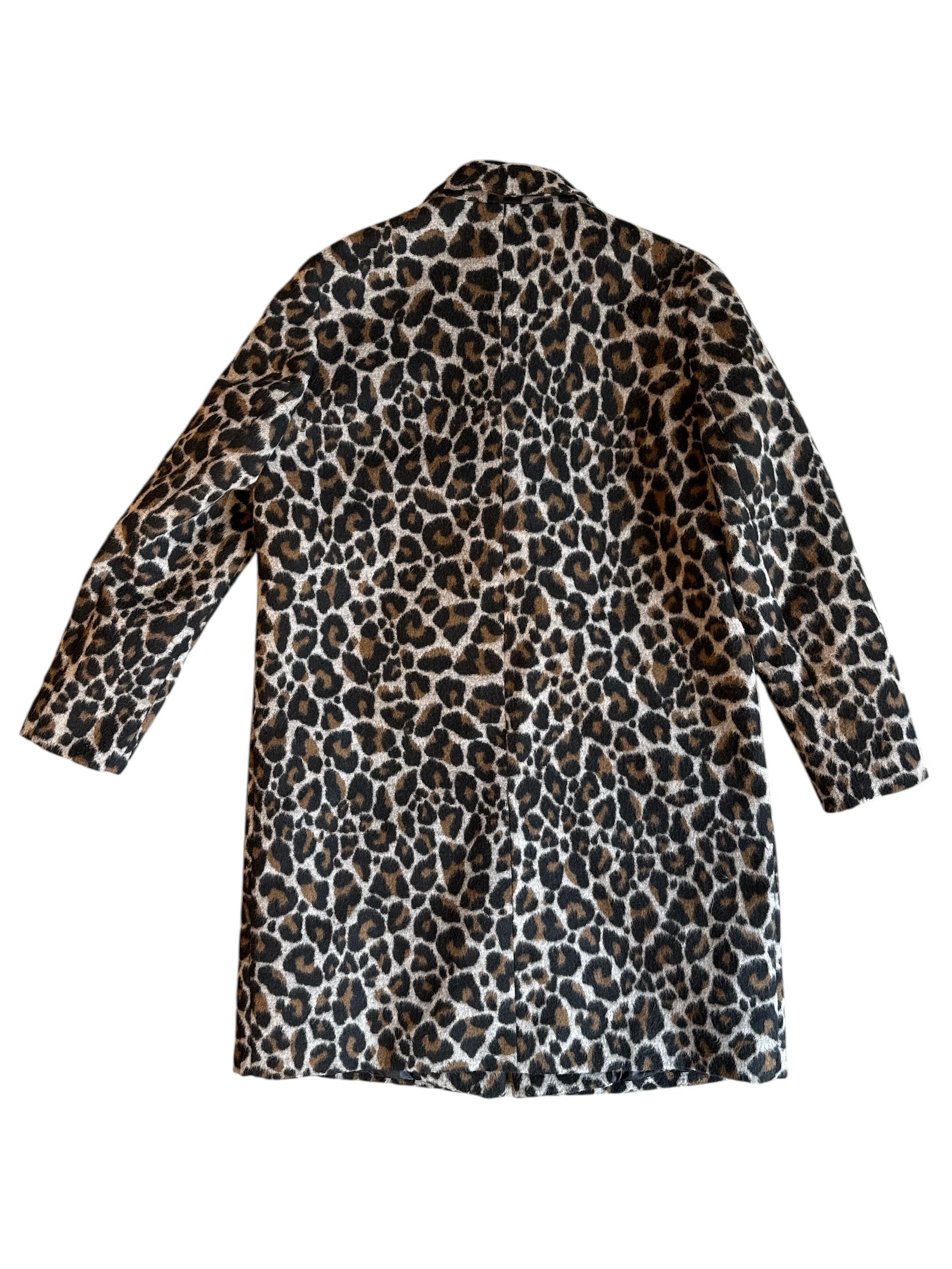 gray brown black topshop animal print coat, 10