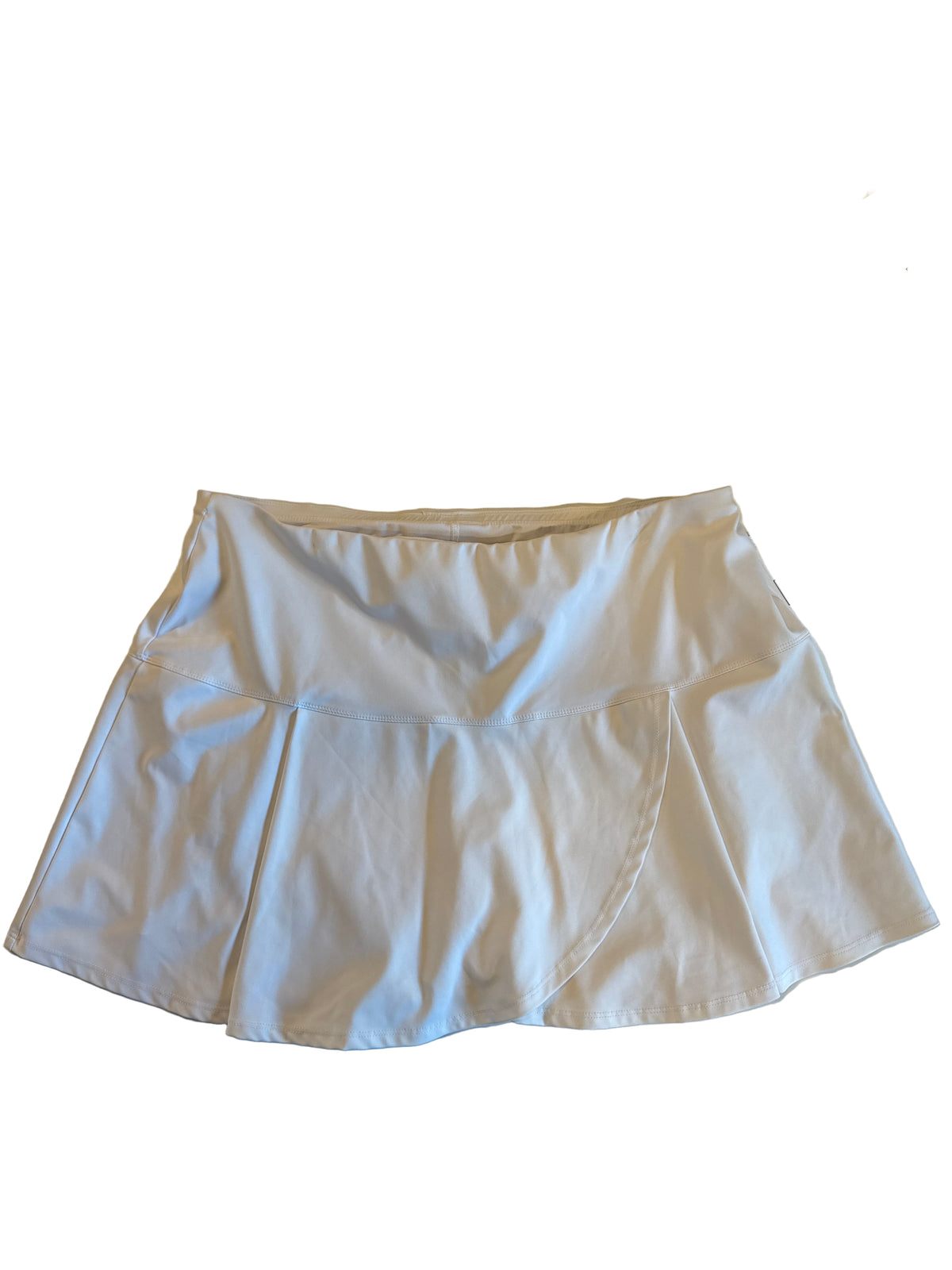 white tail pleated tennis skirt, xl