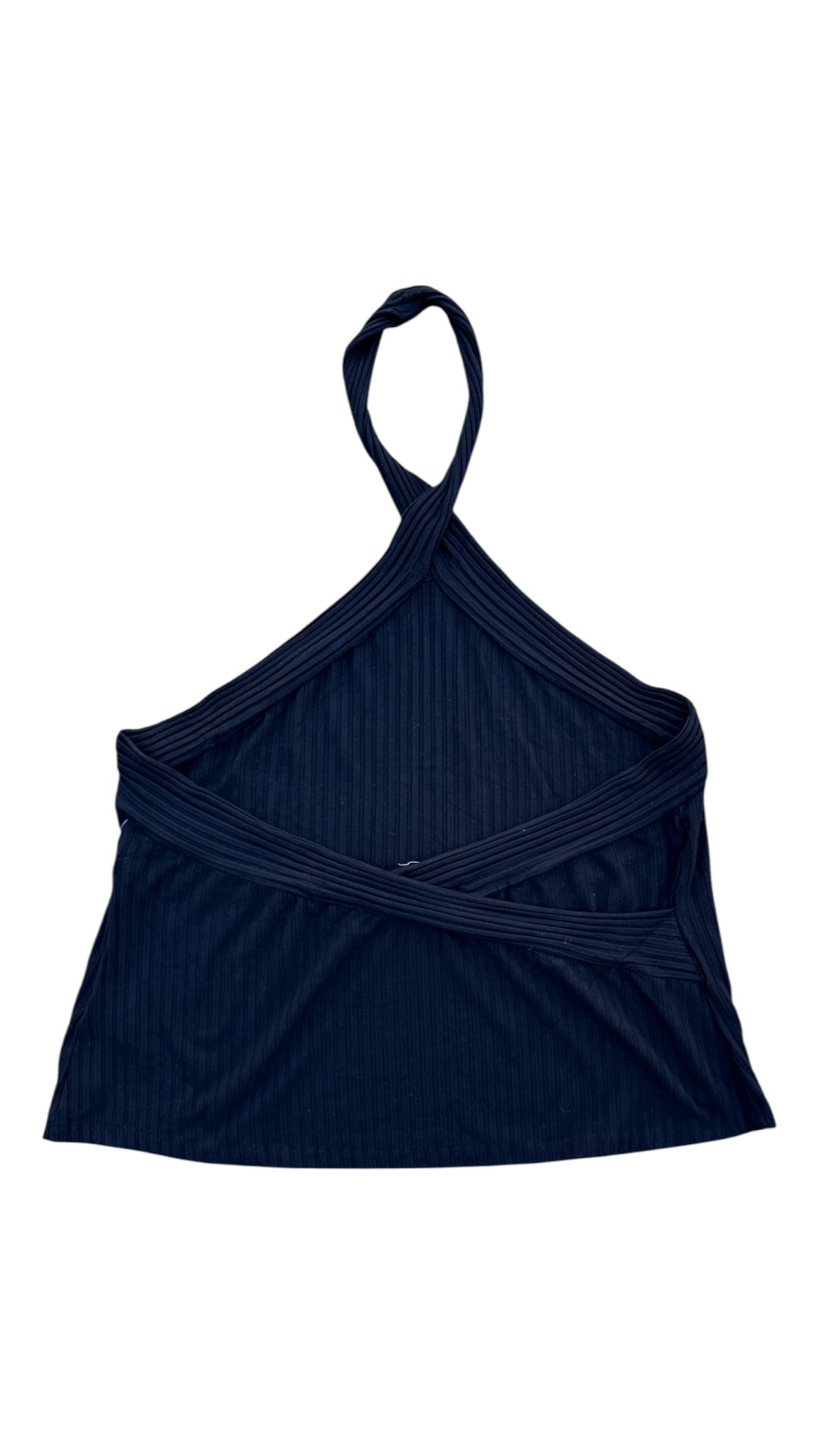 Black Anthropologie Ribbed halter top, 2X