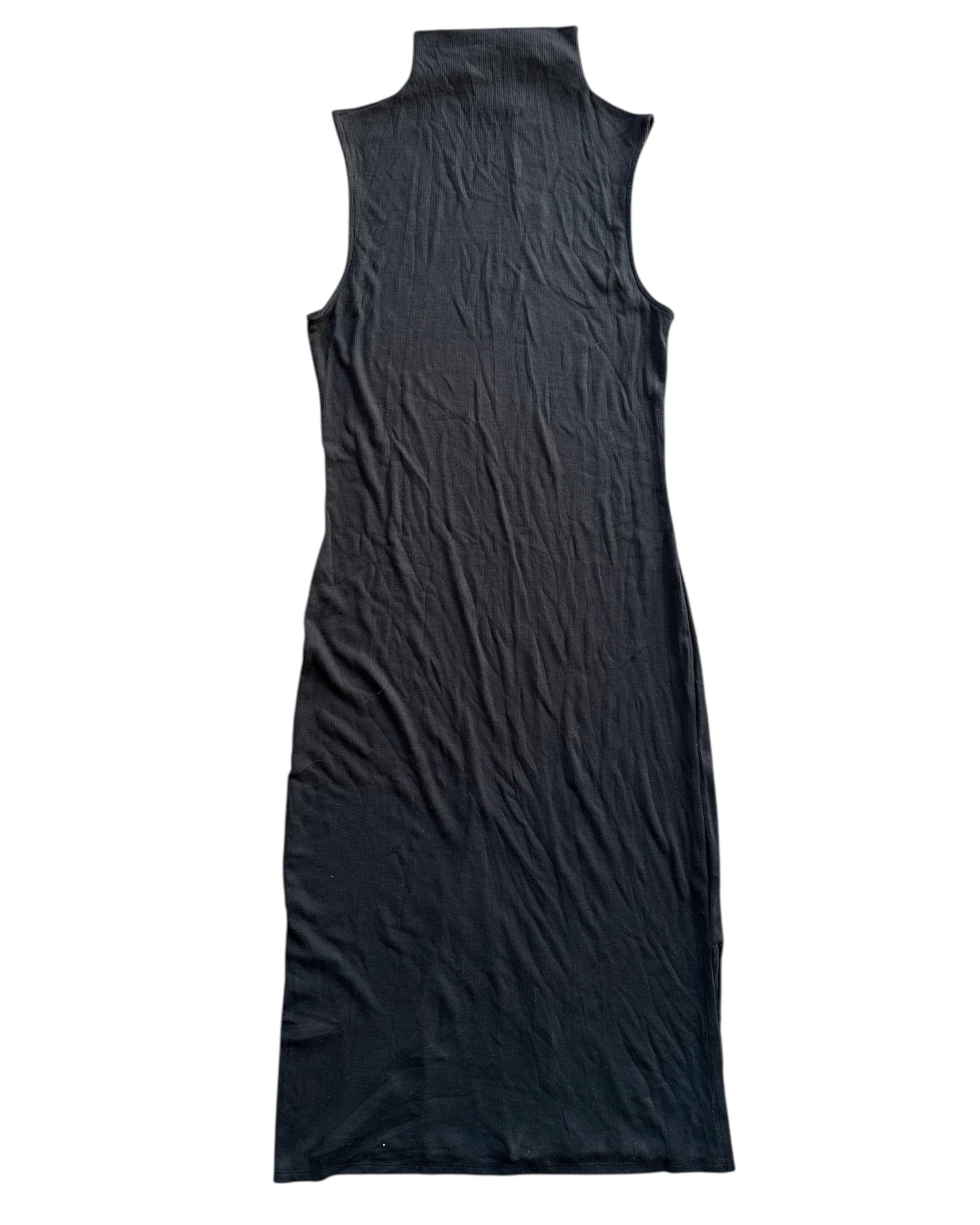 black a new day nwt ribbed turtleneck maxi dress, s